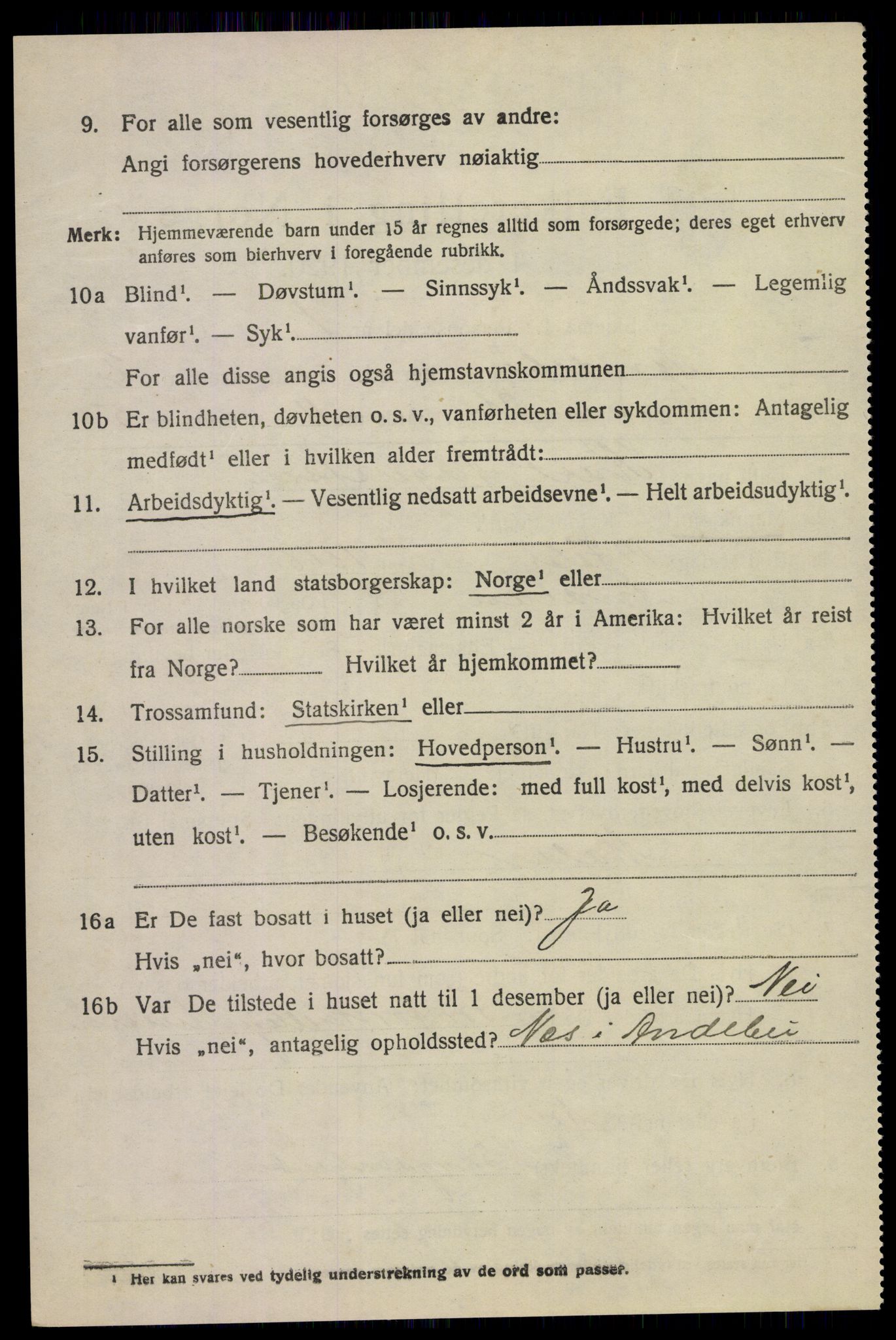 SAKO, 1920 census for Andebu, 1920, p. 1833