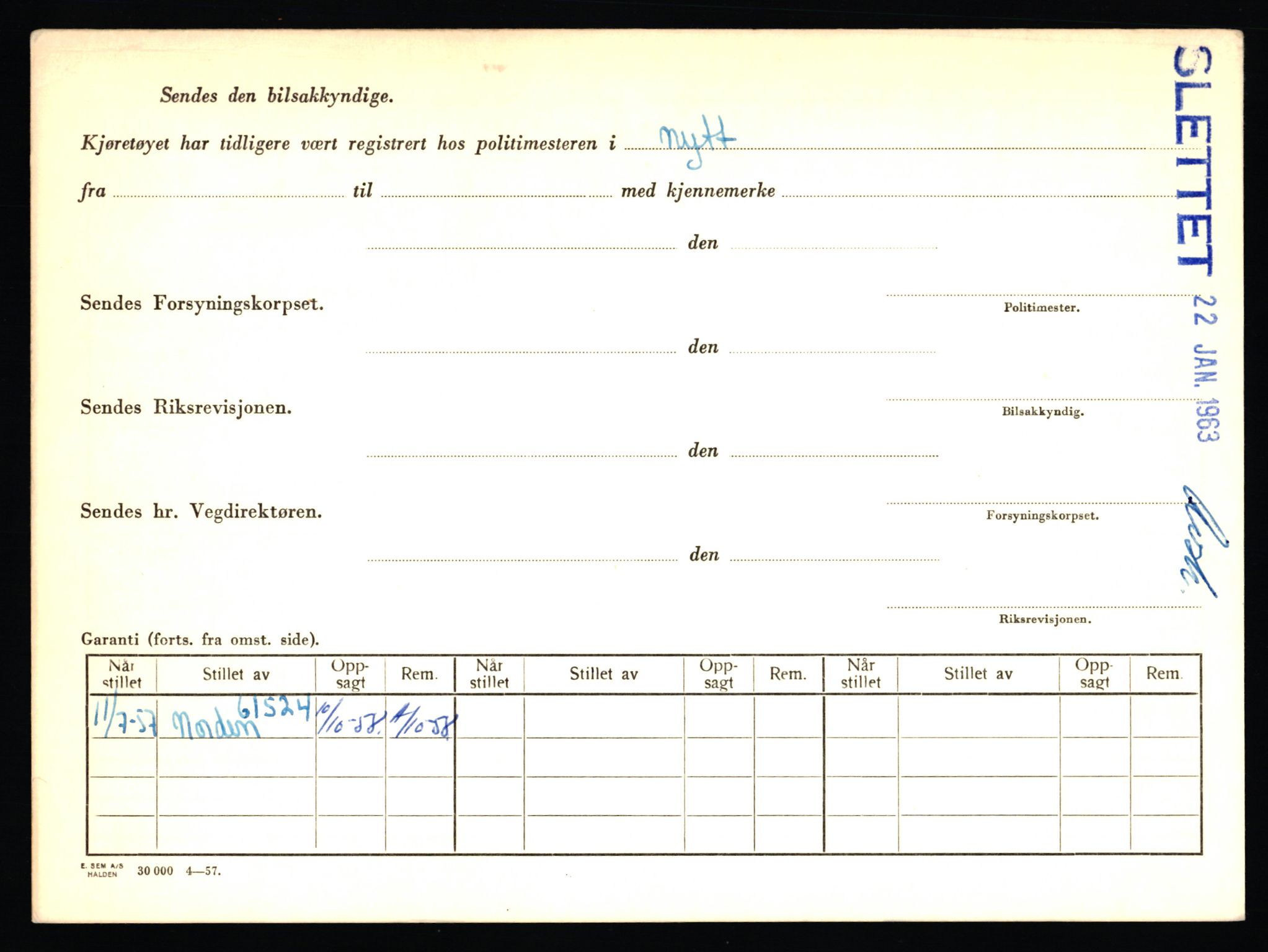 Stavanger trafikkstasjon, SAST/A-101942/0/F/L0044: L-26300 - L-26999, 1930-1971, p. 1890