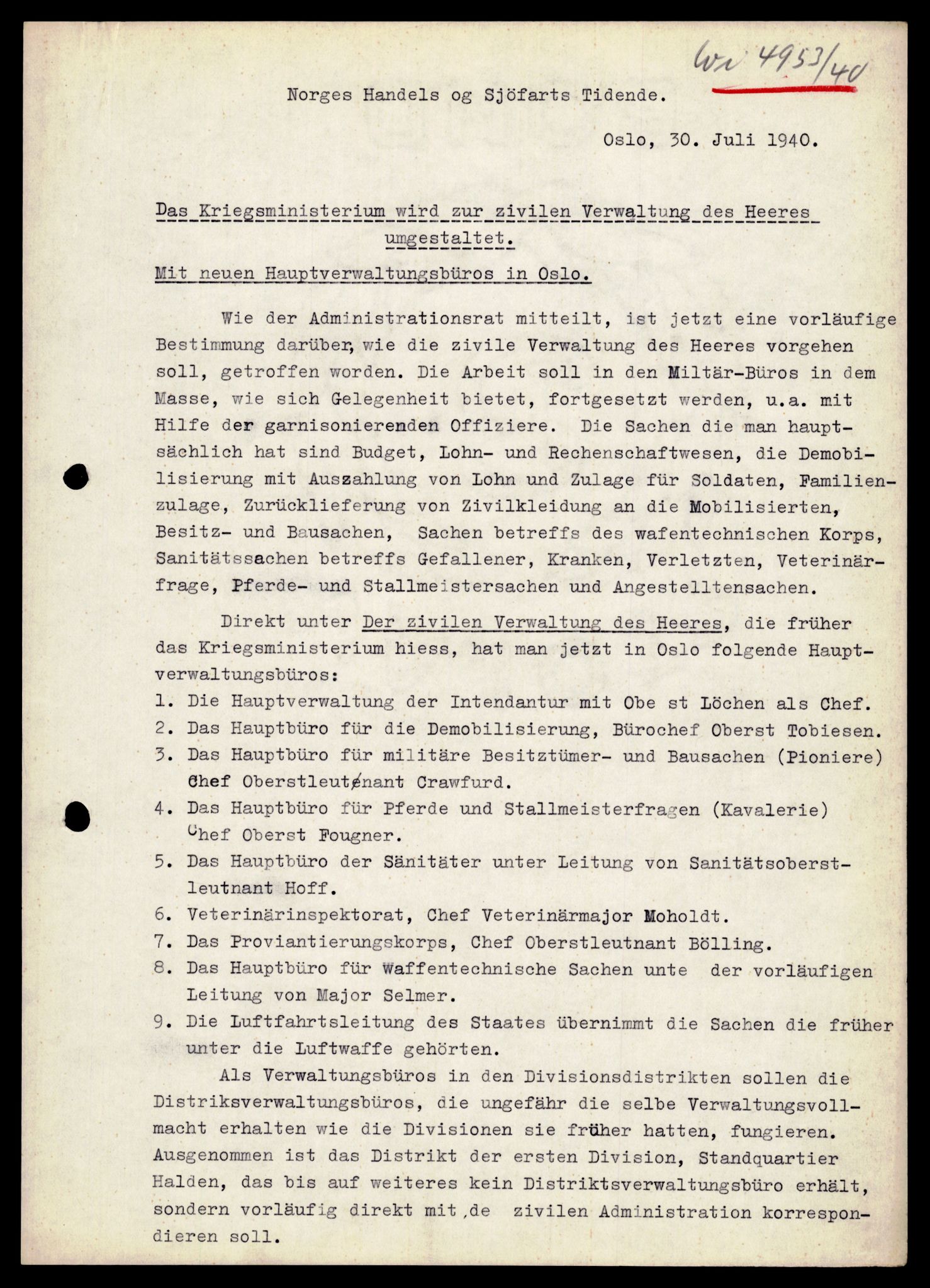 Forsvarets Overkommando. 2 kontor. Arkiv 11.4. Spredte tyske arkivsaker, AV/RA-RAFA-7031/D/Dar/Darb/L0003: Reichskommissariat - Hauptabteilung Vervaltung, 1940-1945, p. 1799