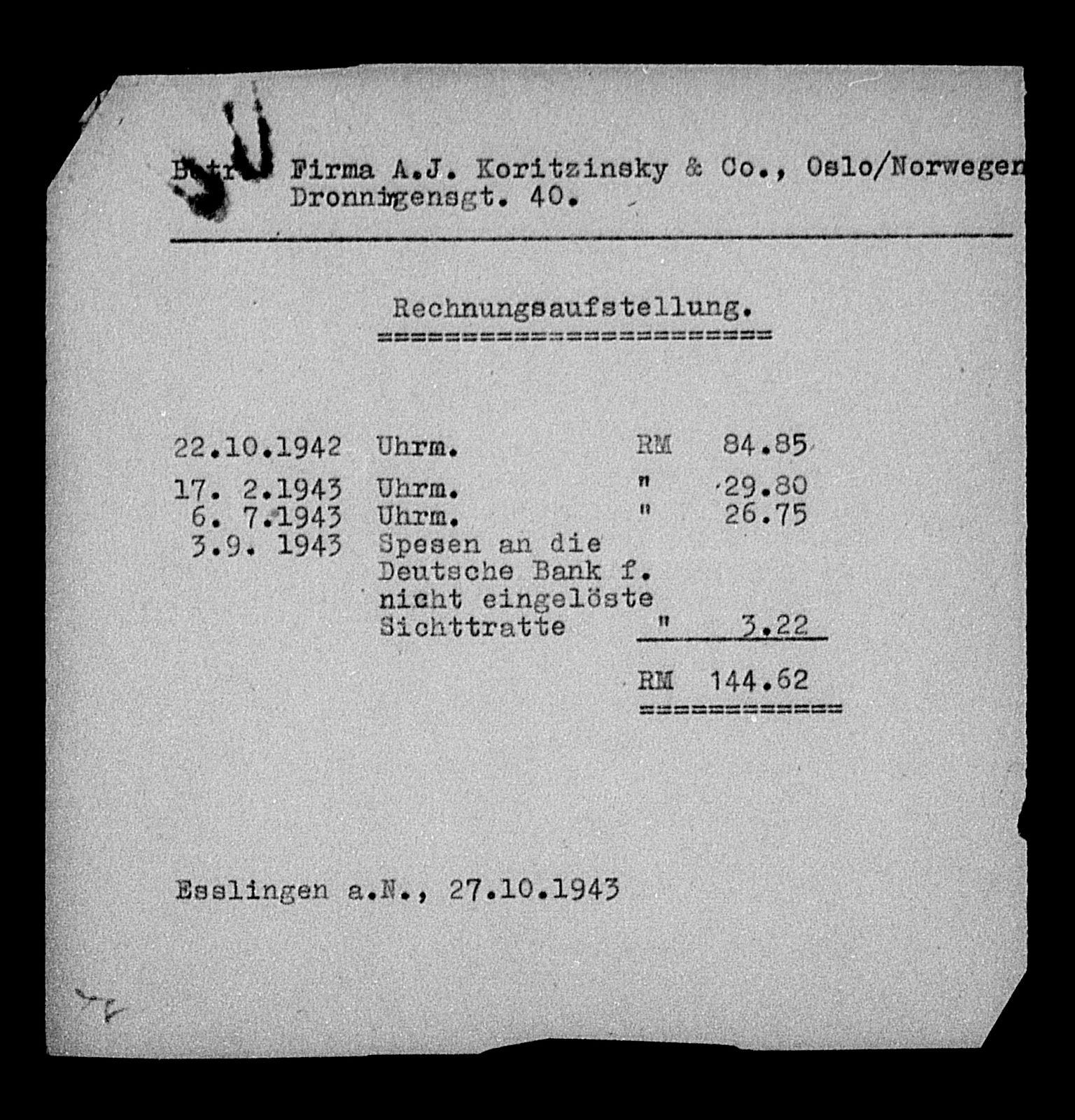 Justisdepartementet, Tilbakeføringskontoret for inndratte formuer, AV/RA-S-1564/H/Hc/Hcc/L0952: --, 1945-1947, p. 462