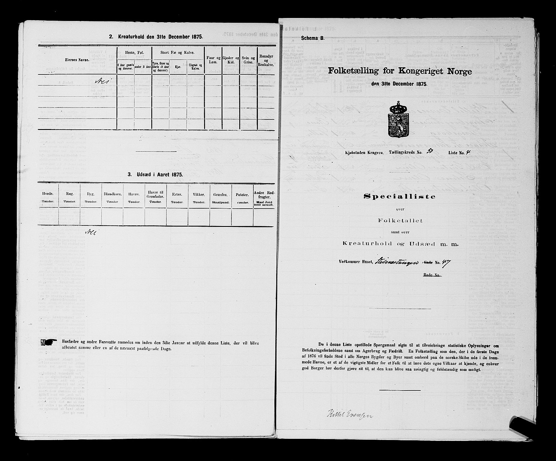 SAKO, 1875 census for 0801P Kragerø, 1875, p. 1108