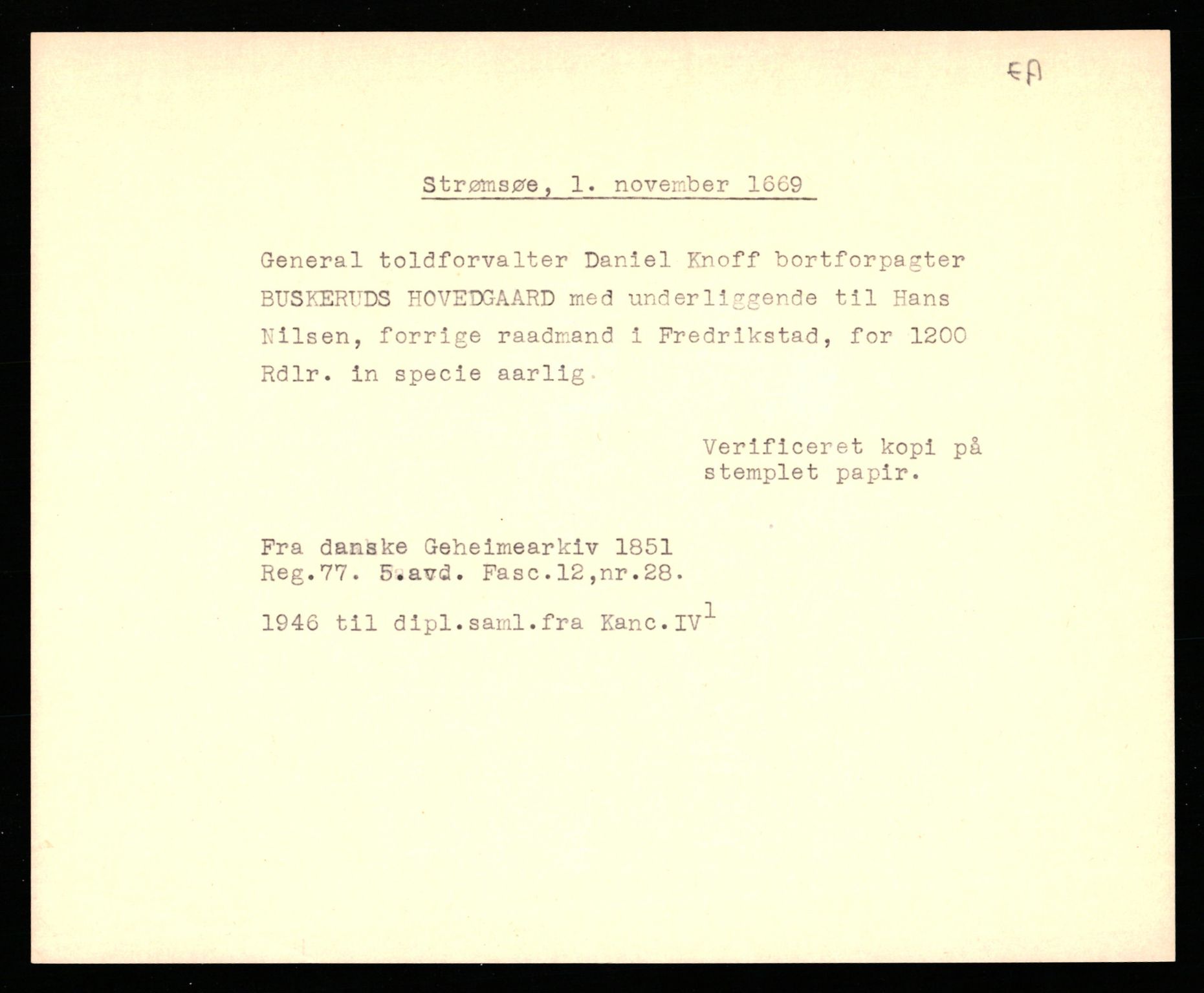 Riksarkivets diplomsamling, AV/RA-EA-5965/F35/F35b/L0010: Riksarkivets diplomer, seddelregister, 1656-1670, p. 625