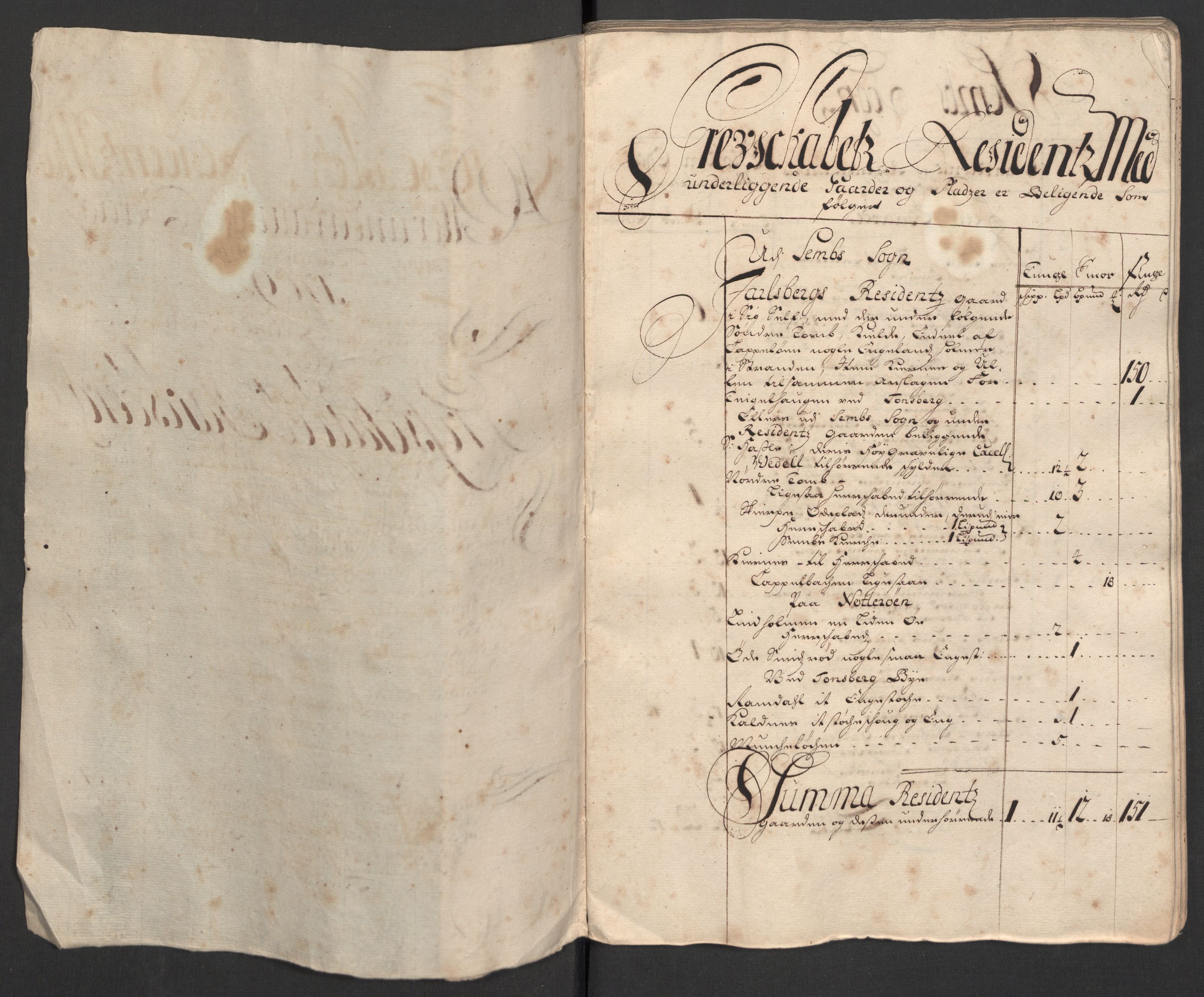 Rentekammeret inntil 1814, Reviderte regnskaper, Fogderegnskap, RA/EA-4092/R32/L1874: Fogderegnskap Jarlsberg grevskap, 1709, p. 19