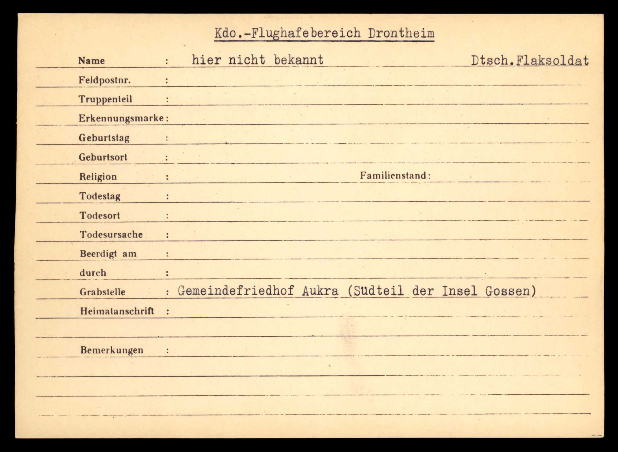 Distriktskontoret for krigsgraver, AV/SAT-A-5030/E/L0005: Kasett/kartotek over falne Britiske og tyske solater, samt andre nasjoners krigsgraver, 1945, p. 1911