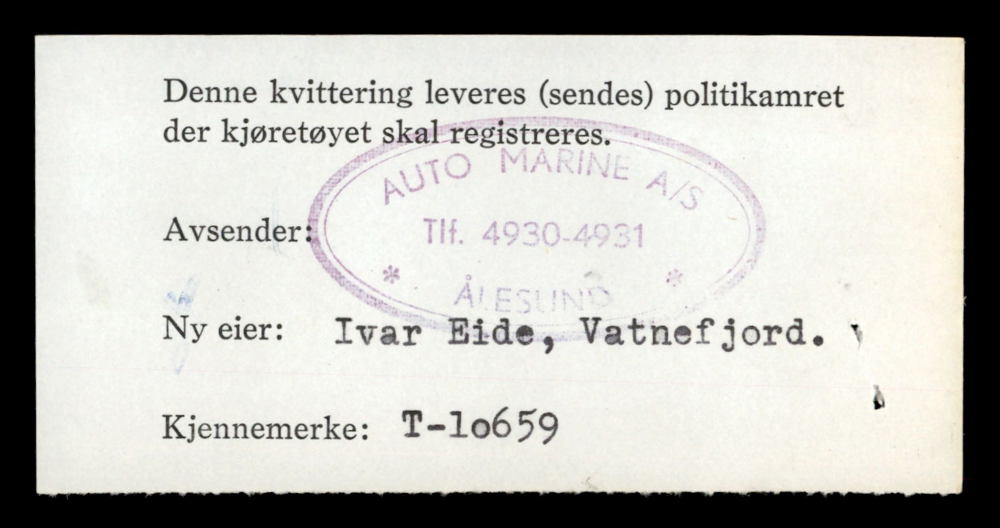 Møre og Romsdal vegkontor - Ålesund trafikkstasjon, AV/SAT-A-4099/F/Fe/L0022: Registreringskort for kjøretøy T 10584 - T 10694, 1927-1998, p. 2134