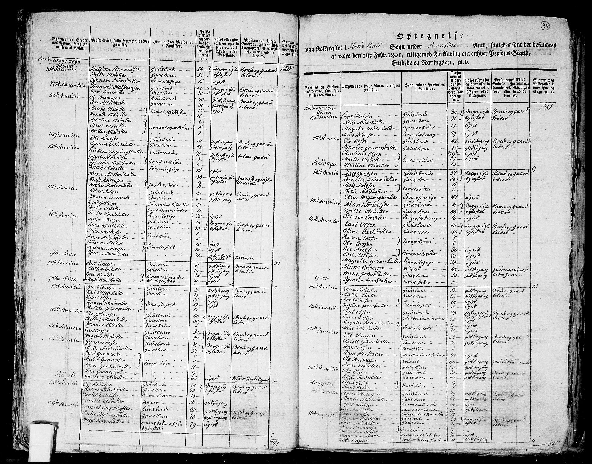 RA, 1801 census for 1515P Herøy, 1801, p. 33b-34a