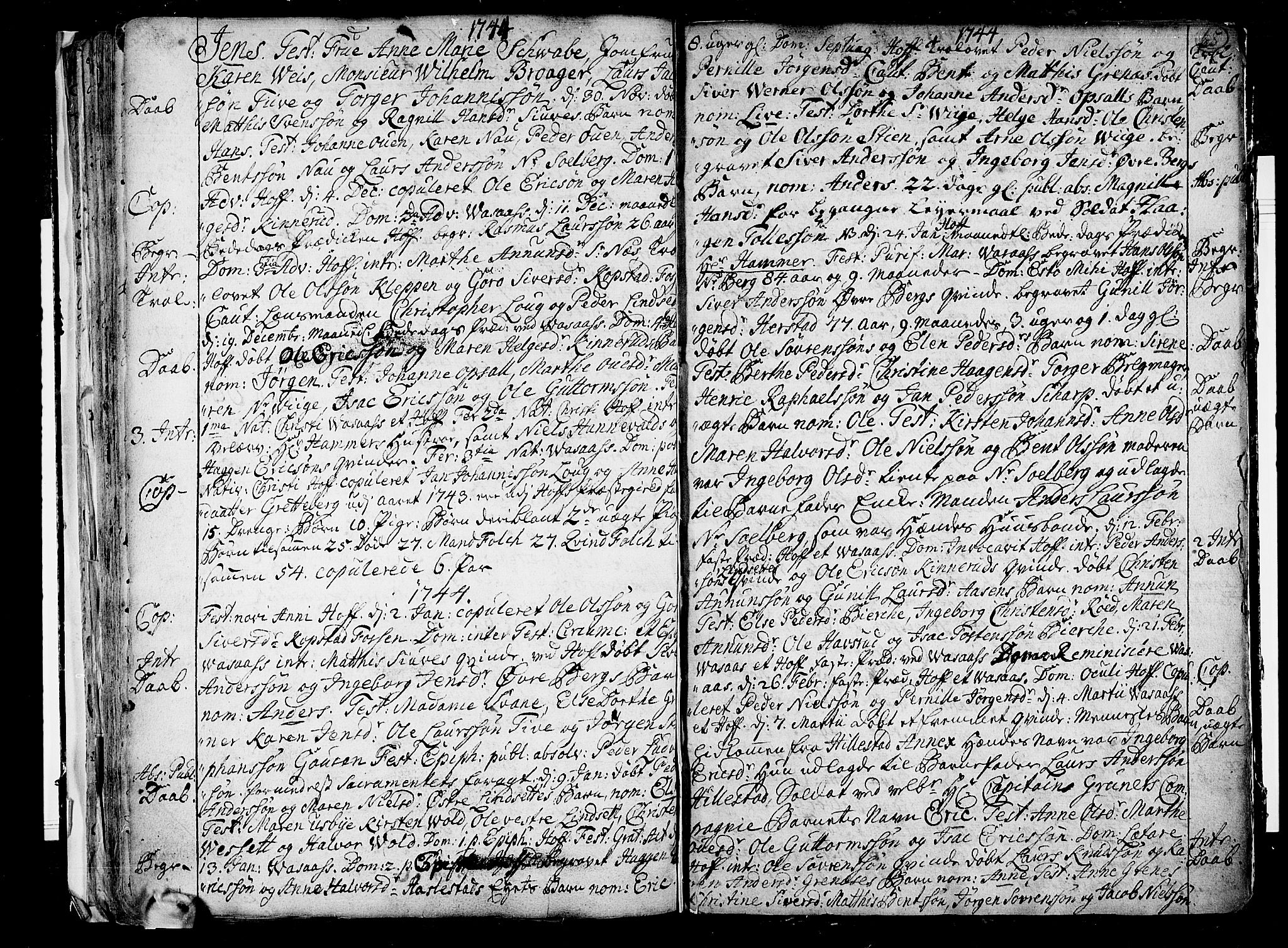 Hof kirkebøker, SAKO/A-64/F/Fa/L0001: Parish register (official) no. I 1, 1704-1745, p. 65