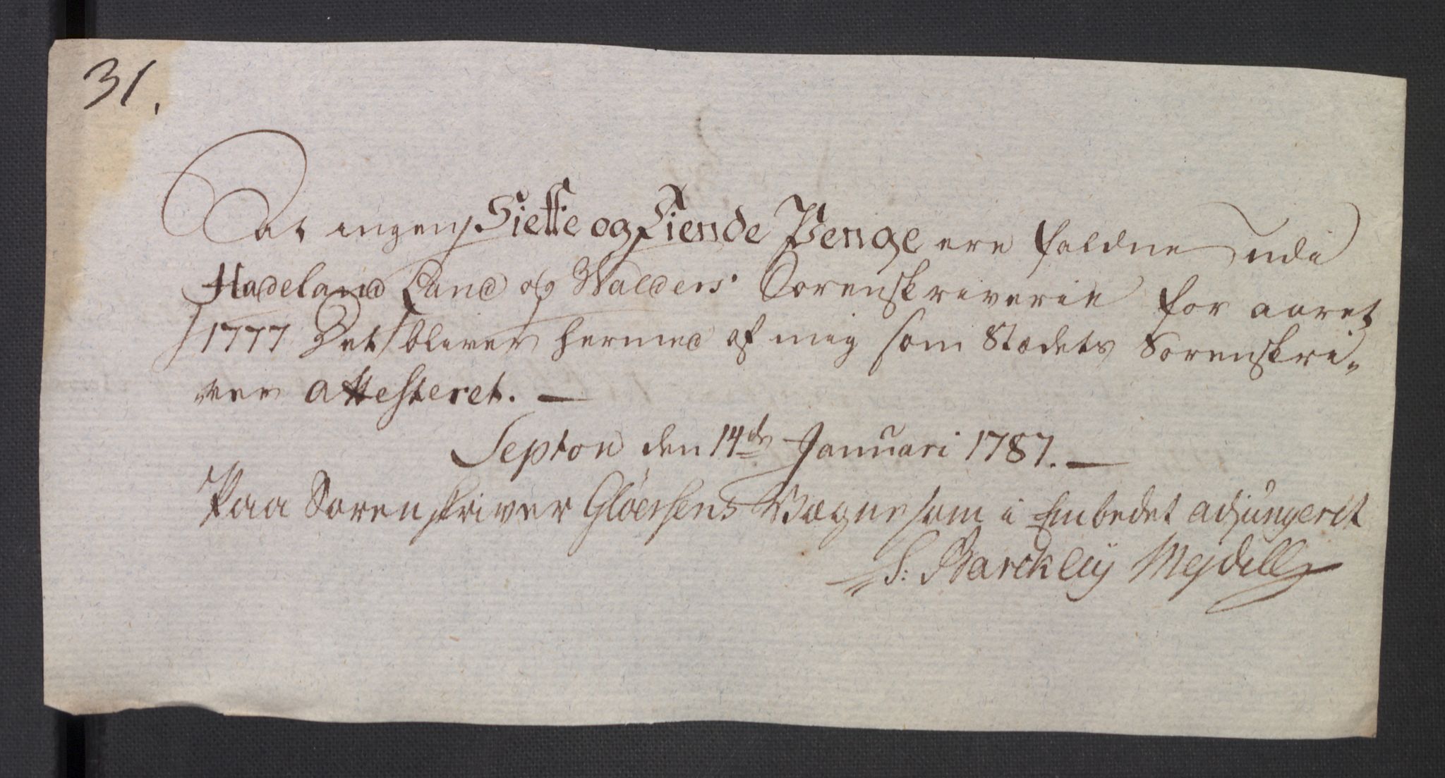 Rentekammeret inntil 1814, Reviderte regnskaper, Mindre regnskaper, AV/RA-EA-4068/Rb/L0014: Opplands amt, 1771-1779, p. 873