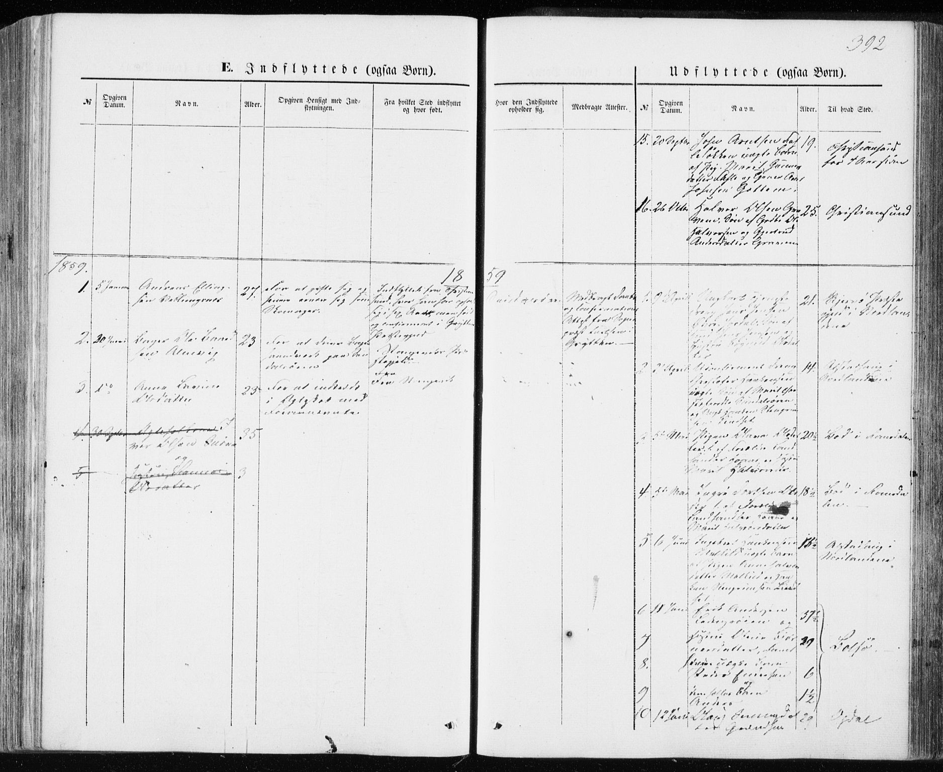 Ministerialprotokoller, klokkerbøker og fødselsregistre - Møre og Romsdal, SAT/A-1454/590/L1013: Parish register (official) no. 590A05, 1847-1877, p. 392
