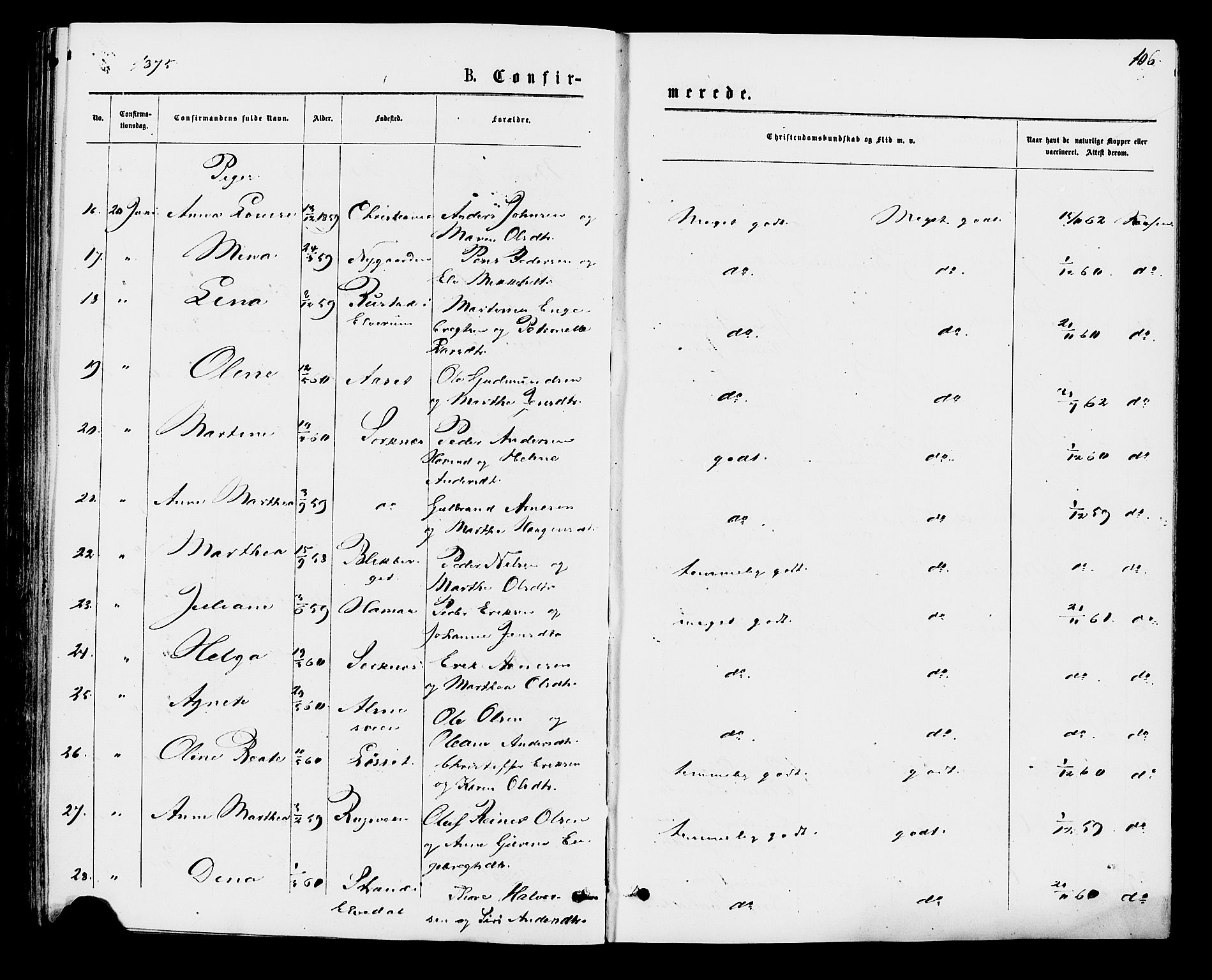 Åmot prestekontor, Hedmark, AV/SAH-PREST-056/H/Ha/Haa/L0009: Parish register (official) no. 9, 1875-1883, p. 106