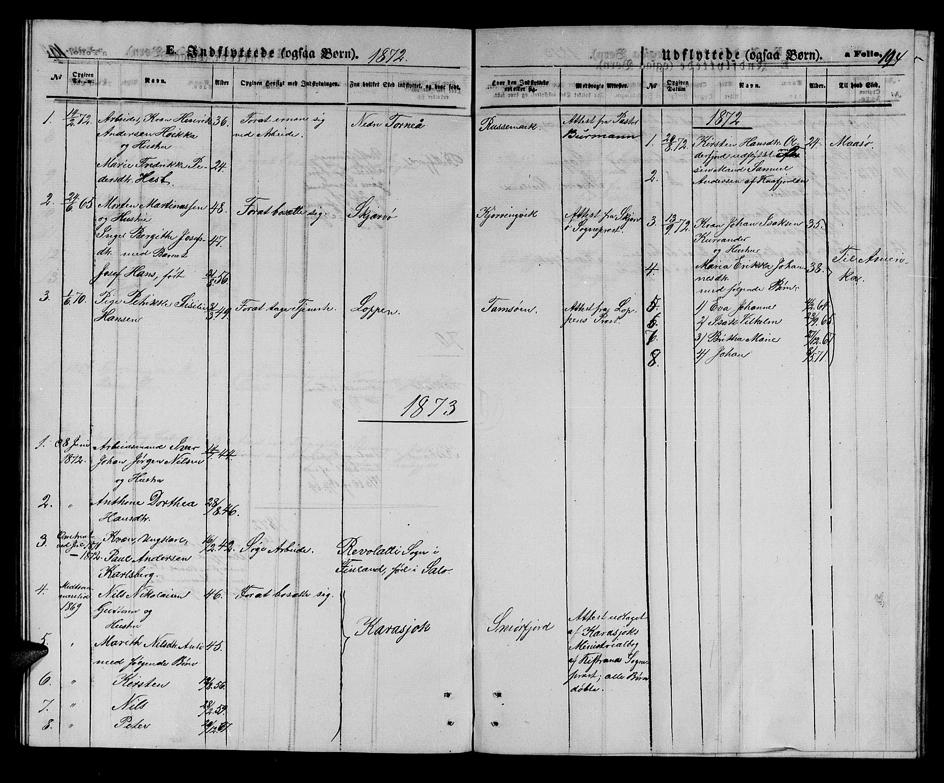 Kistrand/Porsanger sokneprestembete, SATØ/S-1351/H/Hb/L0002.klokk: Parish register (copy) no. 2, 1862-1873, p. 194