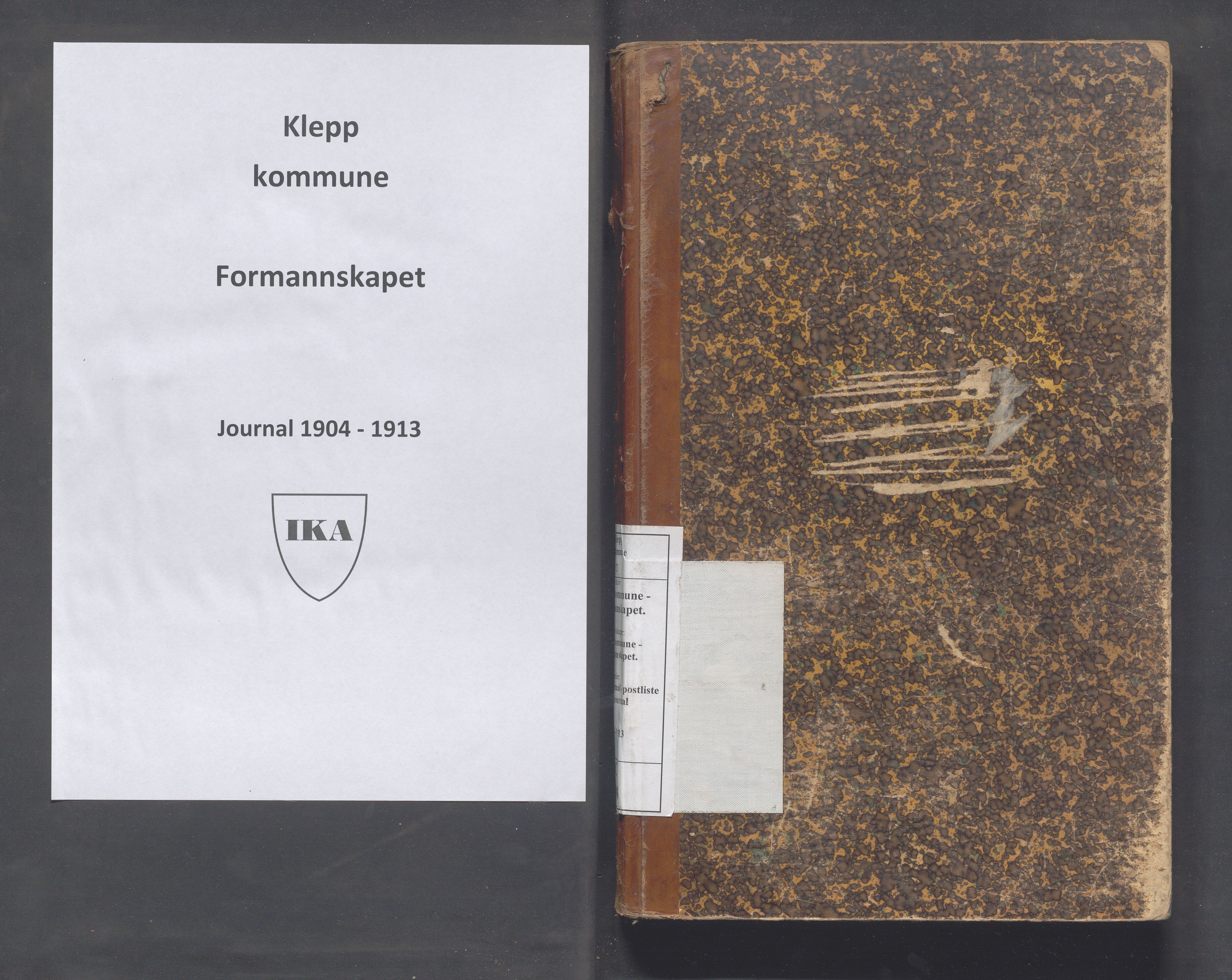 Klepp kommune - Formannskapet, IKAR/K-100277/C/L0003: Brevjournal, 1904-1913