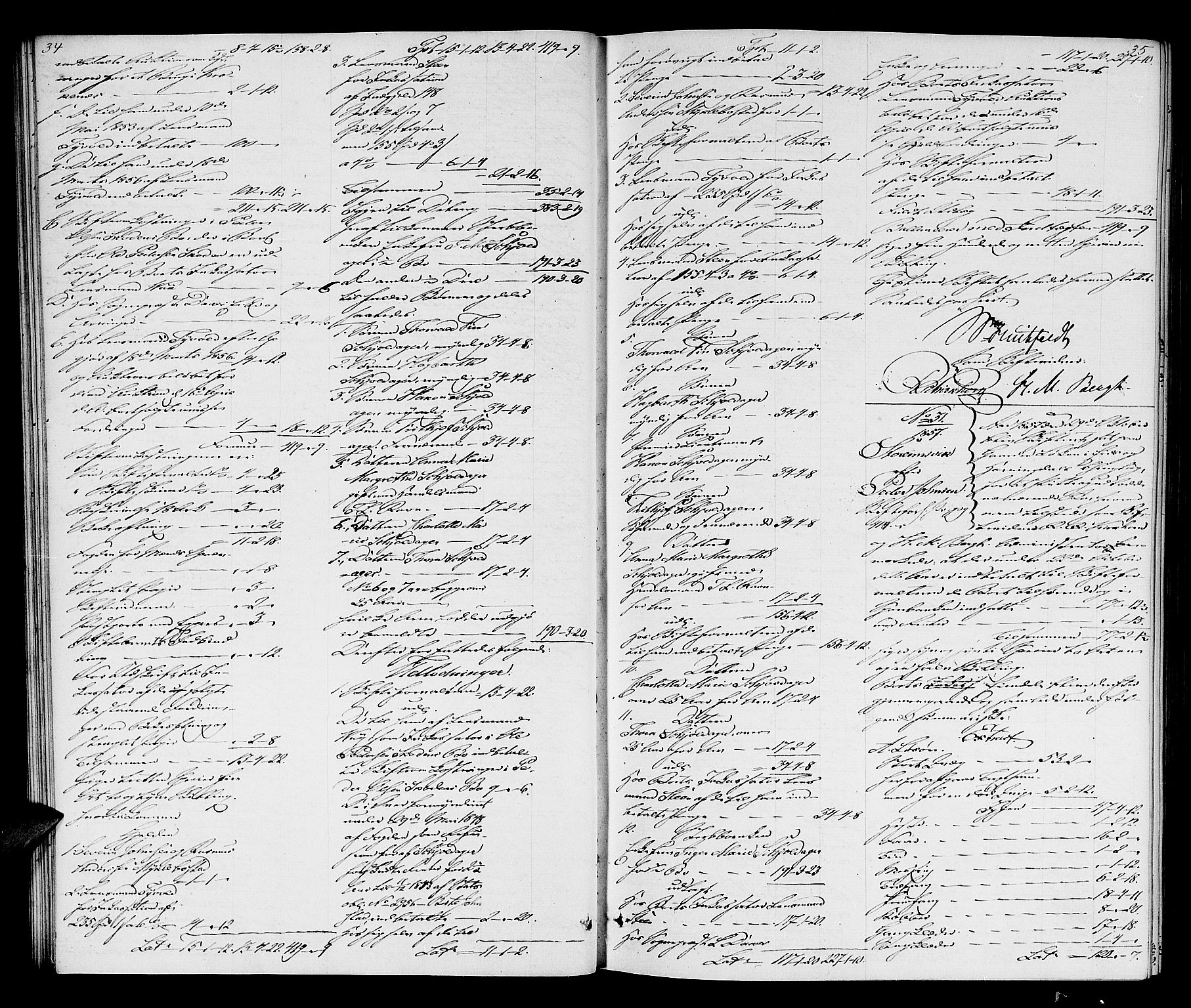 Nordfjord sorenskriveri, AV/SAB-A-2801/1/04/04d/L0002: Skifteutlodningsprotokoll, 1857-1862, p. 34-35