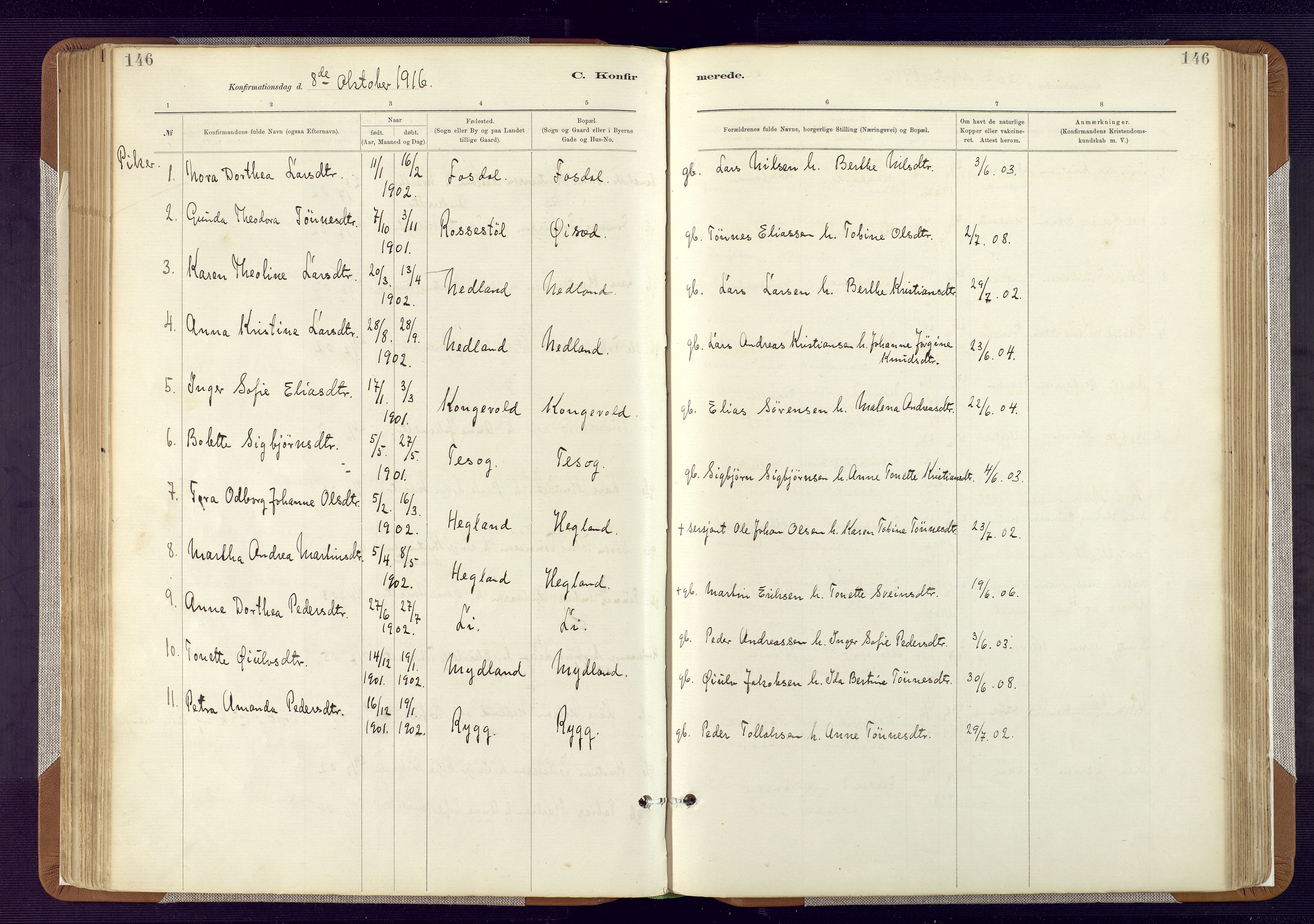 Bakke sokneprestkontor, AV/SAK-1111-0002/F/Fa/Fab/L0003: Parish register (official) no. A 3, 1884-1921, p. 146