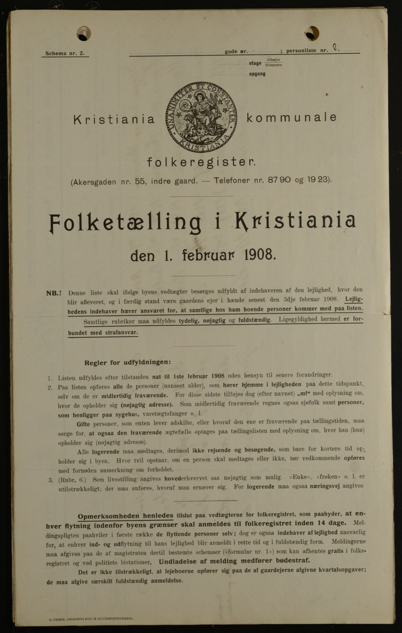 OBA, Municipal Census 1908 for Kristiania, 1908, p. 79271