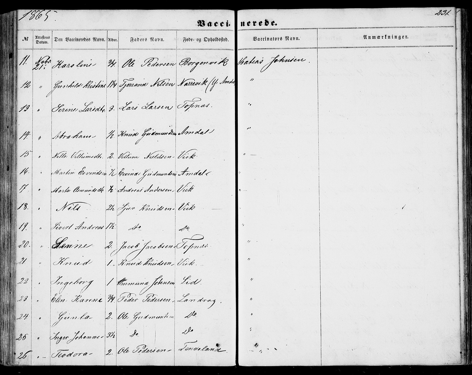 Nedstrand sokneprestkontor, AV/SAST-A-101841/01/IV: Parish register (official) no. A 9, 1861-1876, p. 231