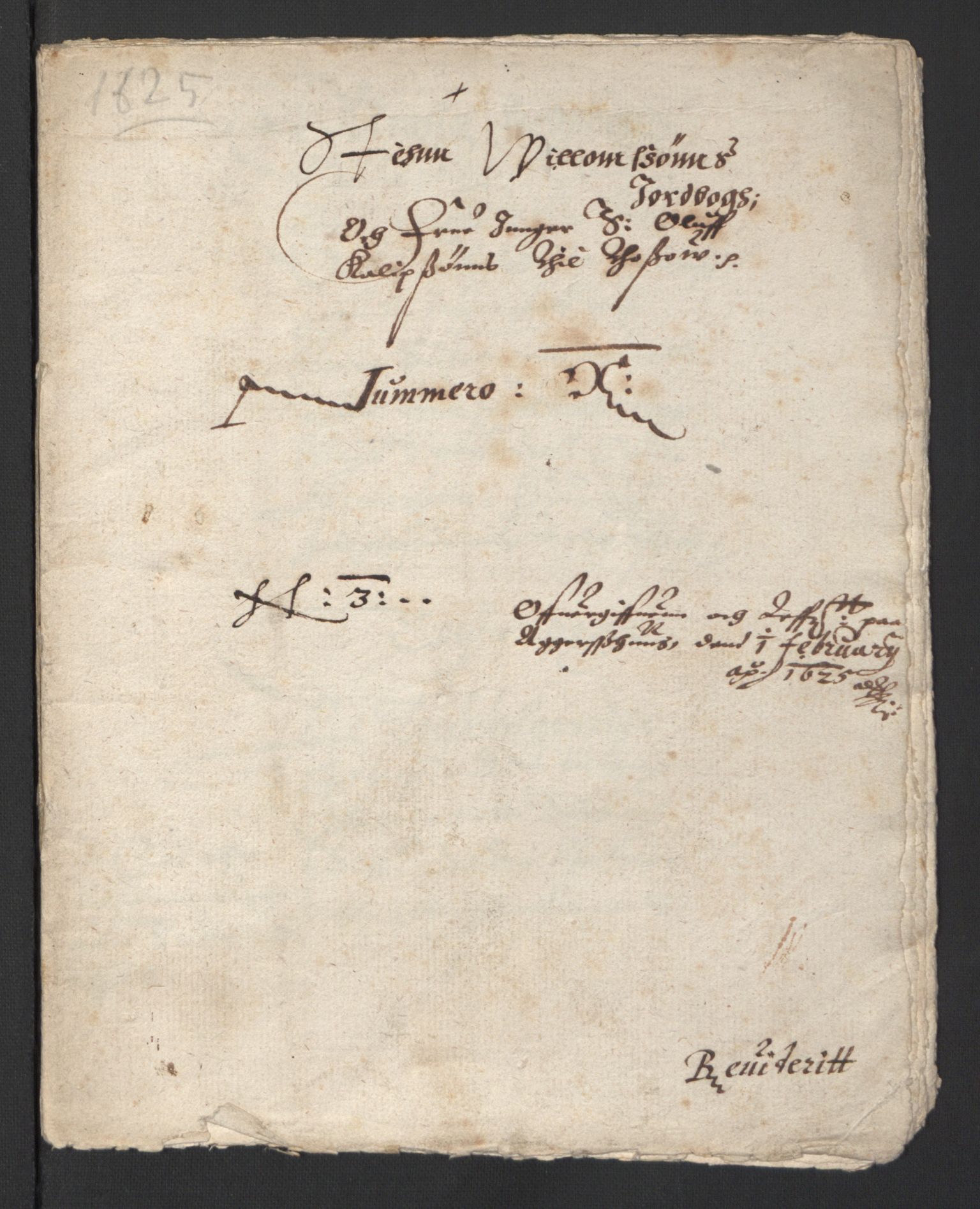 Stattholderembetet 1572-1771, RA/EA-2870/Ek/L0007/0001: Jordebøker til utlikning av rosstjeneste 1624-1626: / Adelsjordebøker, 1624-1625, p. 261