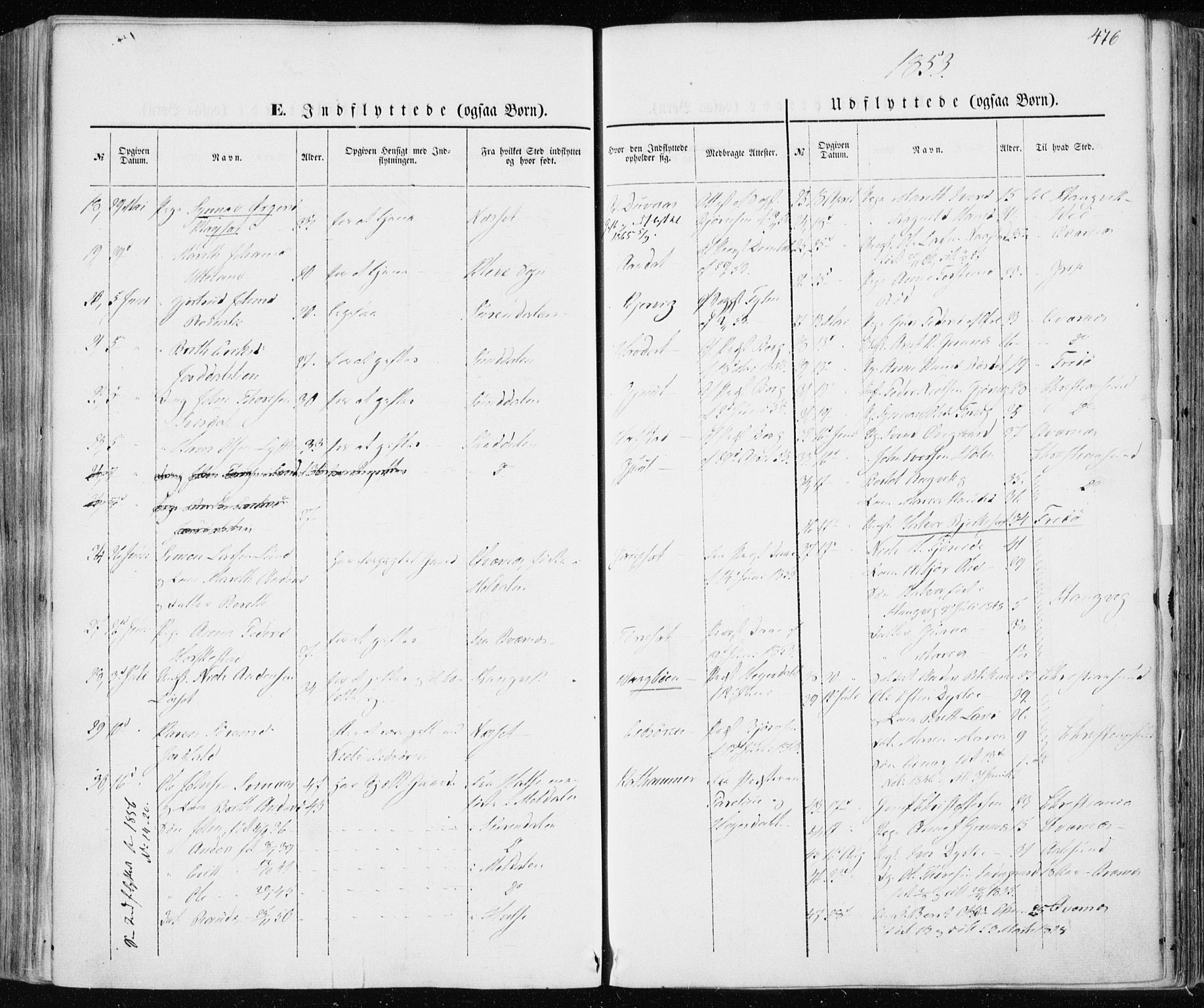 Ministerialprotokoller, klokkerbøker og fødselsregistre - Møre og Romsdal, AV/SAT-A-1454/586/L0984: Parish register (official) no. 586A10, 1844-1856, p. 476