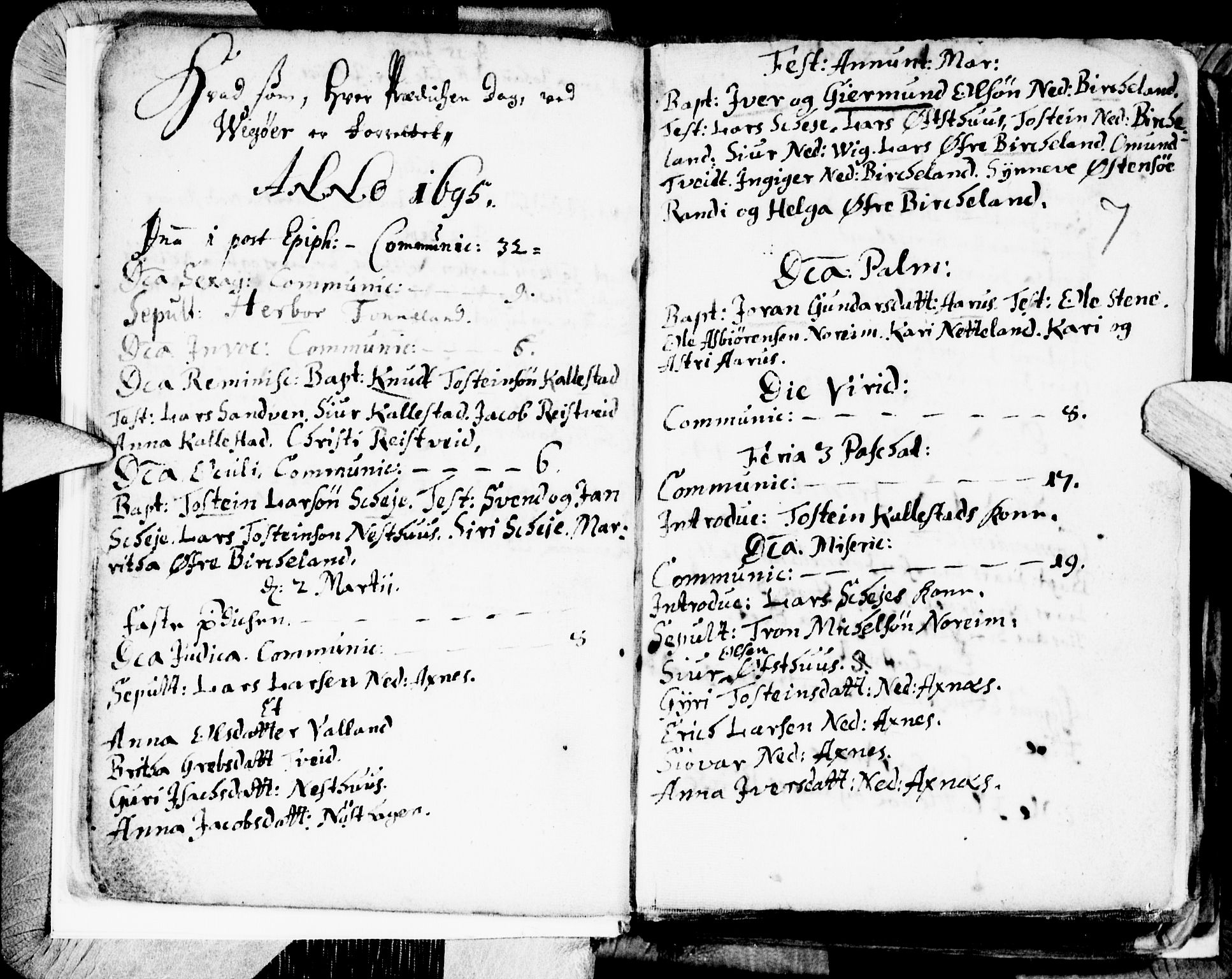 Kvam sokneprestembete, SAB/A-76201/H/Haa: Parish register (official) no. A 1, 1690-1741, p. 7