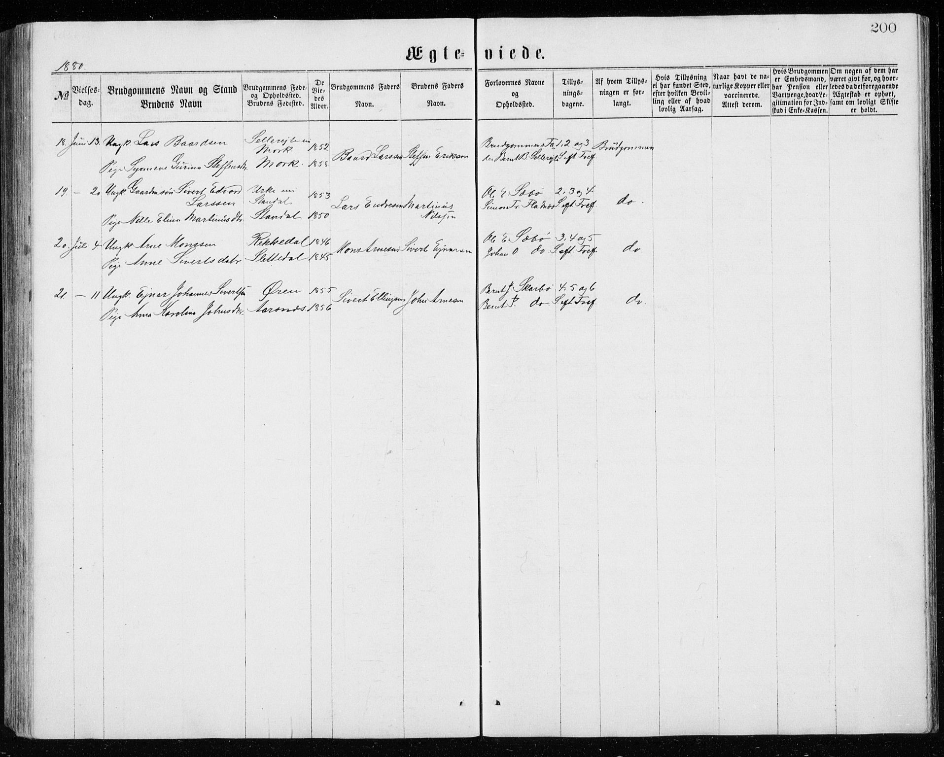 Ministerialprotokoller, klokkerbøker og fødselsregistre - Møre og Romsdal, AV/SAT-A-1454/515/L0214: Parish register (copy) no. 515C01, 1865-1883, p. 200