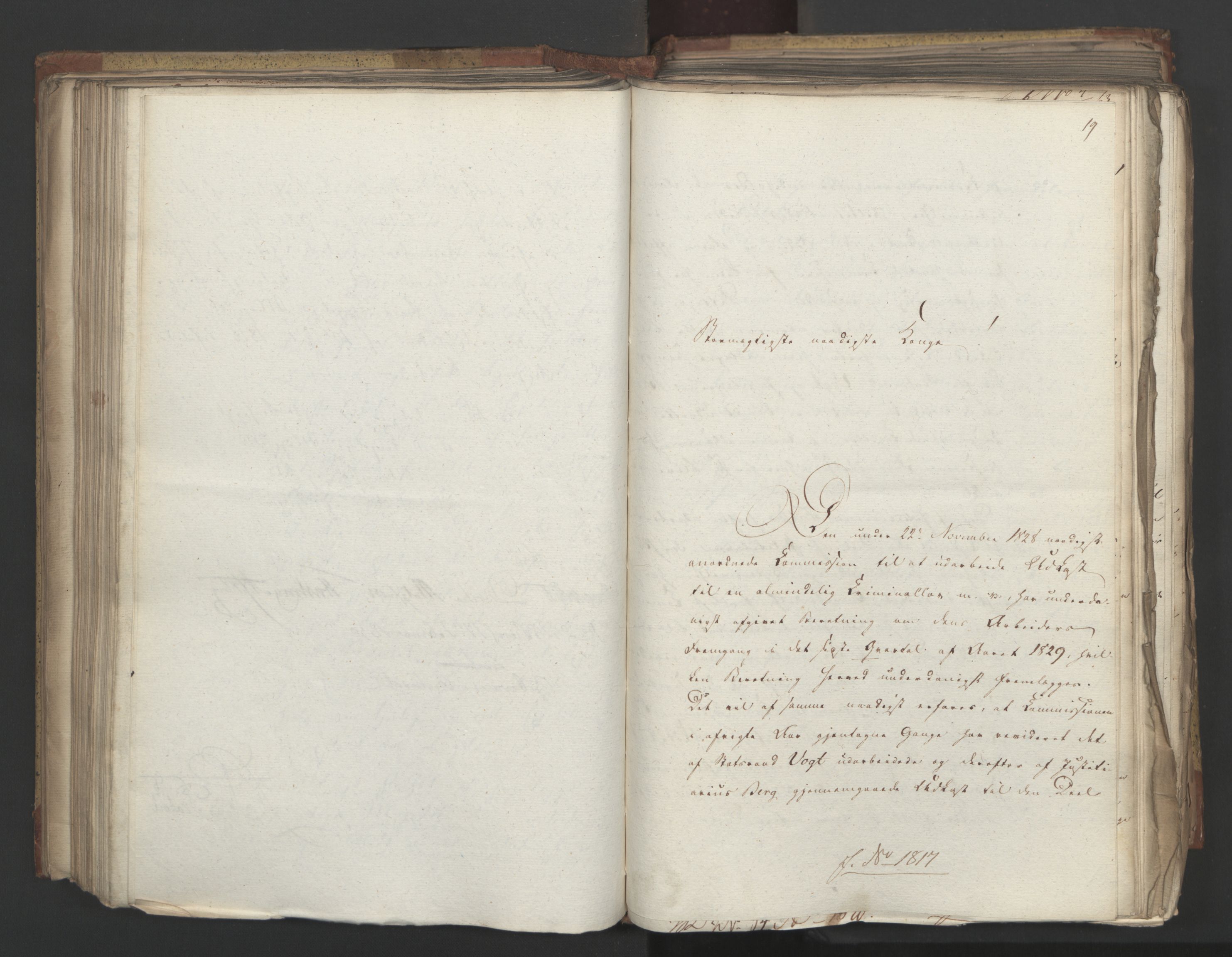 Statsrådsavdelingen i Stockholm, AV/RA-S-1003/D/Da/L0063: Regjeringsinnstillinger nr. 1788-1889, 1830, p. 262