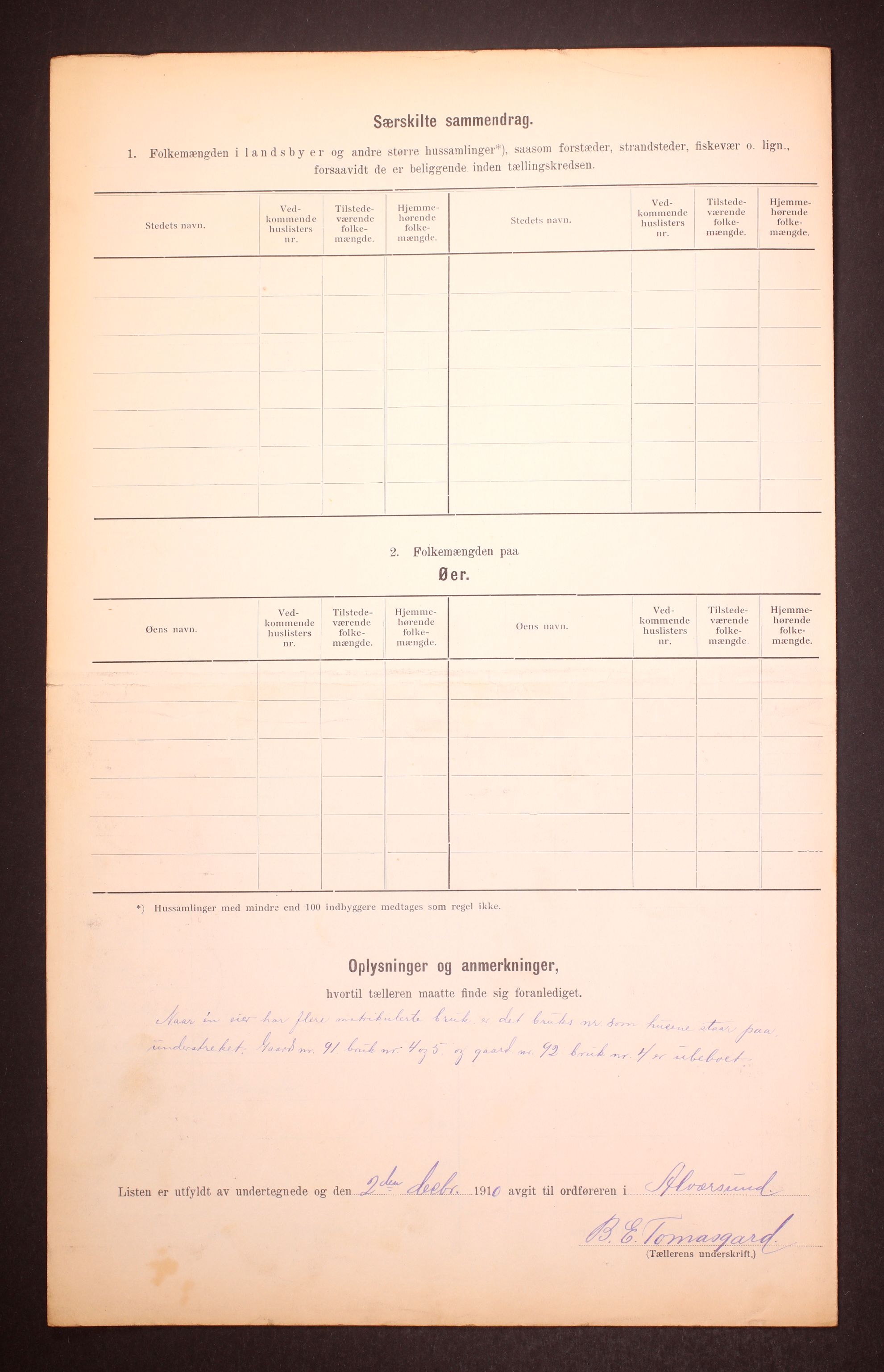 RA, 1910 census for Alversund, 1910, p. 48