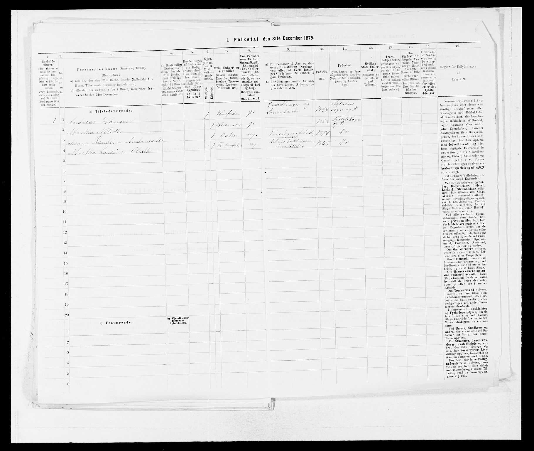 SAB, 1875 census for 1246P Fjell, 1875, p. 840