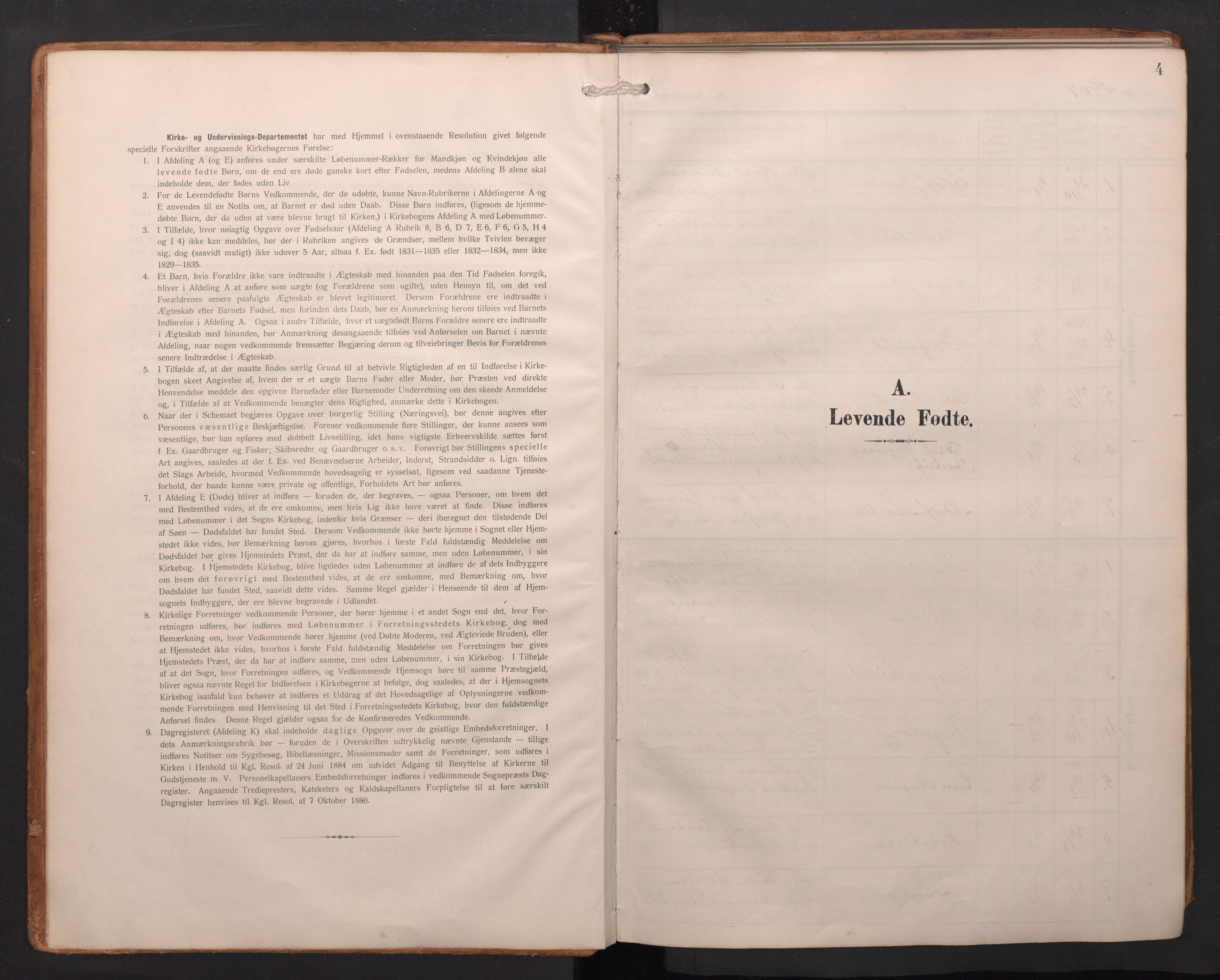 Finnås sokneprestembete, AV/SAB-A-99925/H/Ha/Haa/Haab/L0003: Parish register (official) no. B 3, 1907-1923, p. 4