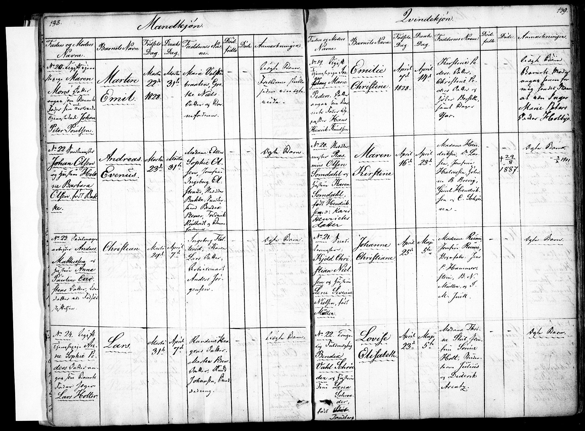 Rikshospitalet prestekontor Kirkebøker, SAO/A-10309b/F/L0001: Parish register (official) no. 1, 1818-1832, p. 138-139