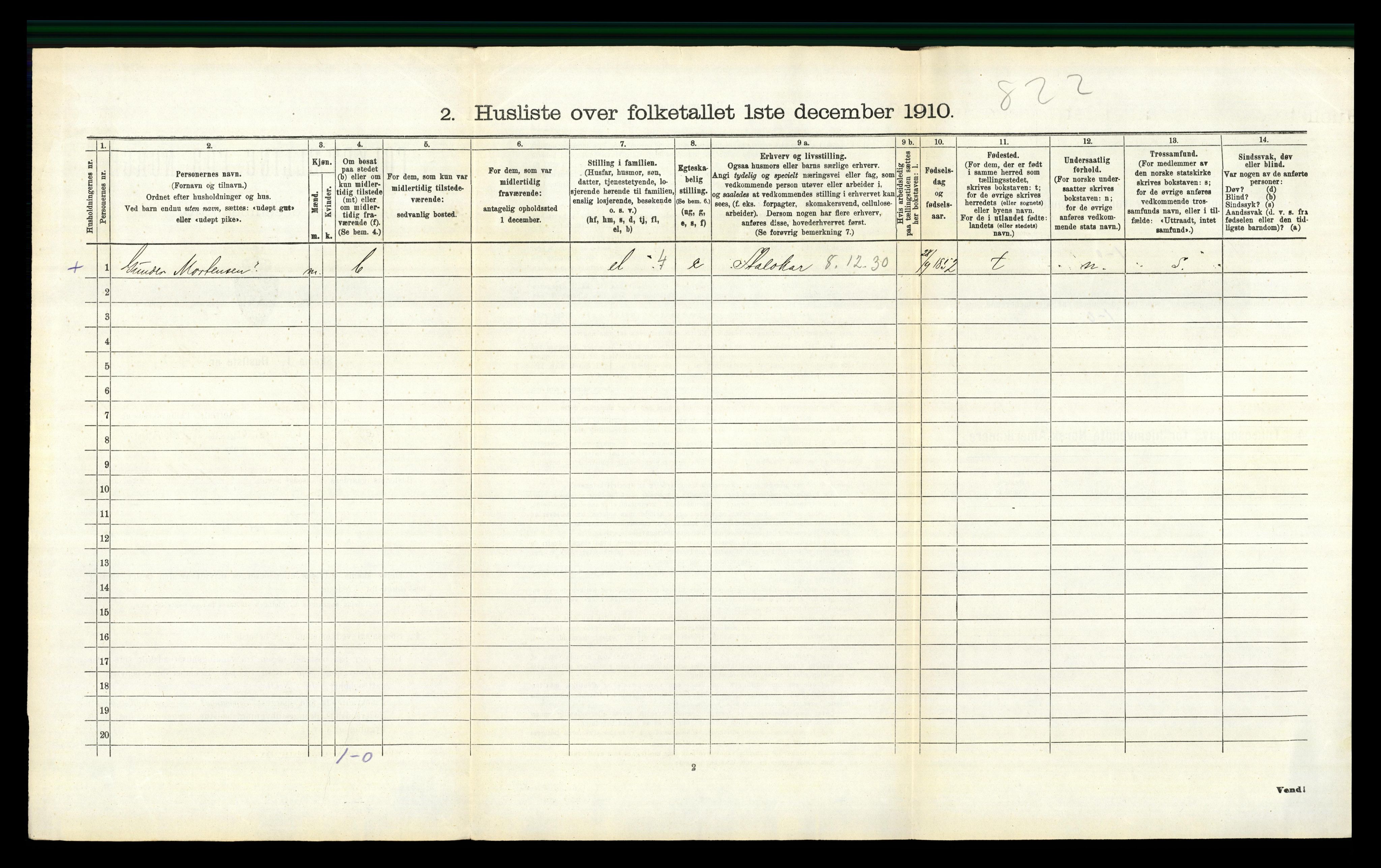 RA, 1910 census for Stange, 1910, p. 339