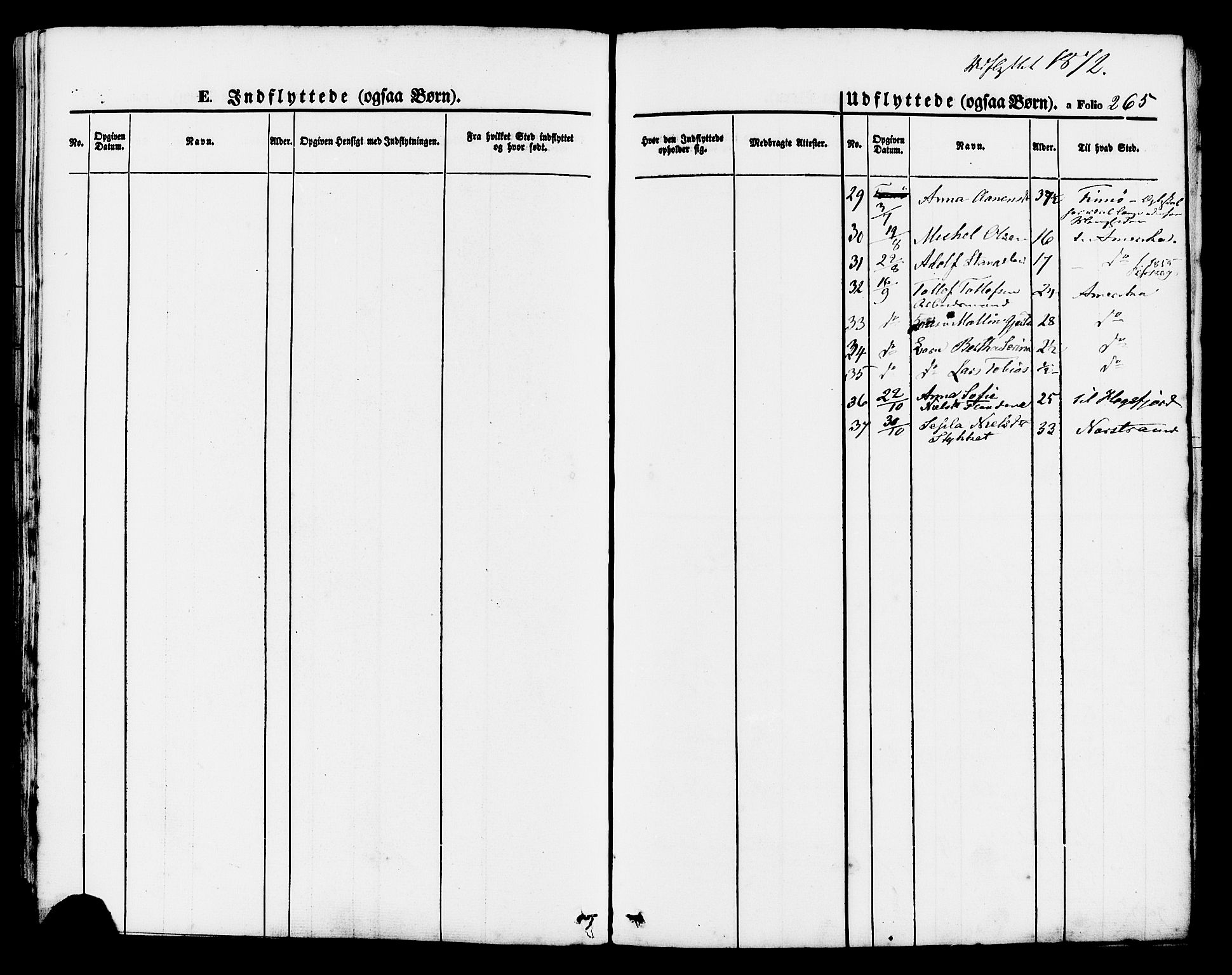 Hjelmeland sokneprestkontor, AV/SAST-A-101843/01/IV/L0011: Parish register (official) no. A 11, 1861-1878, p. 265