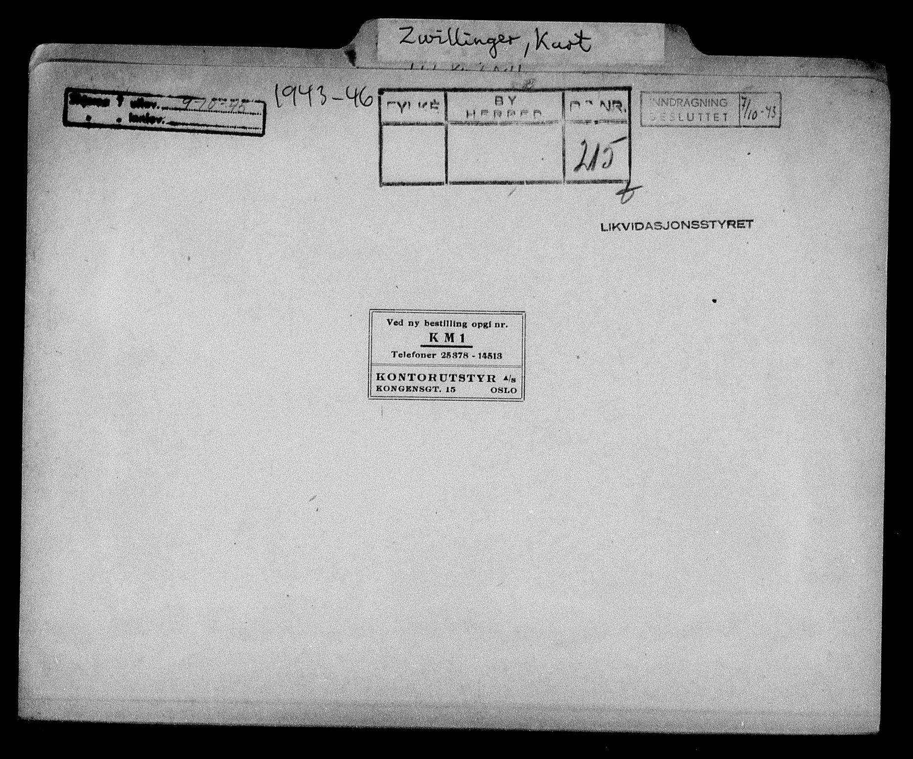 Justisdepartementet, Tilbakeføringskontoret for inndratte formuer, AV/RA-S-1564/H/Hc/Hcc/L0988: --, 1945-1947, p. 358