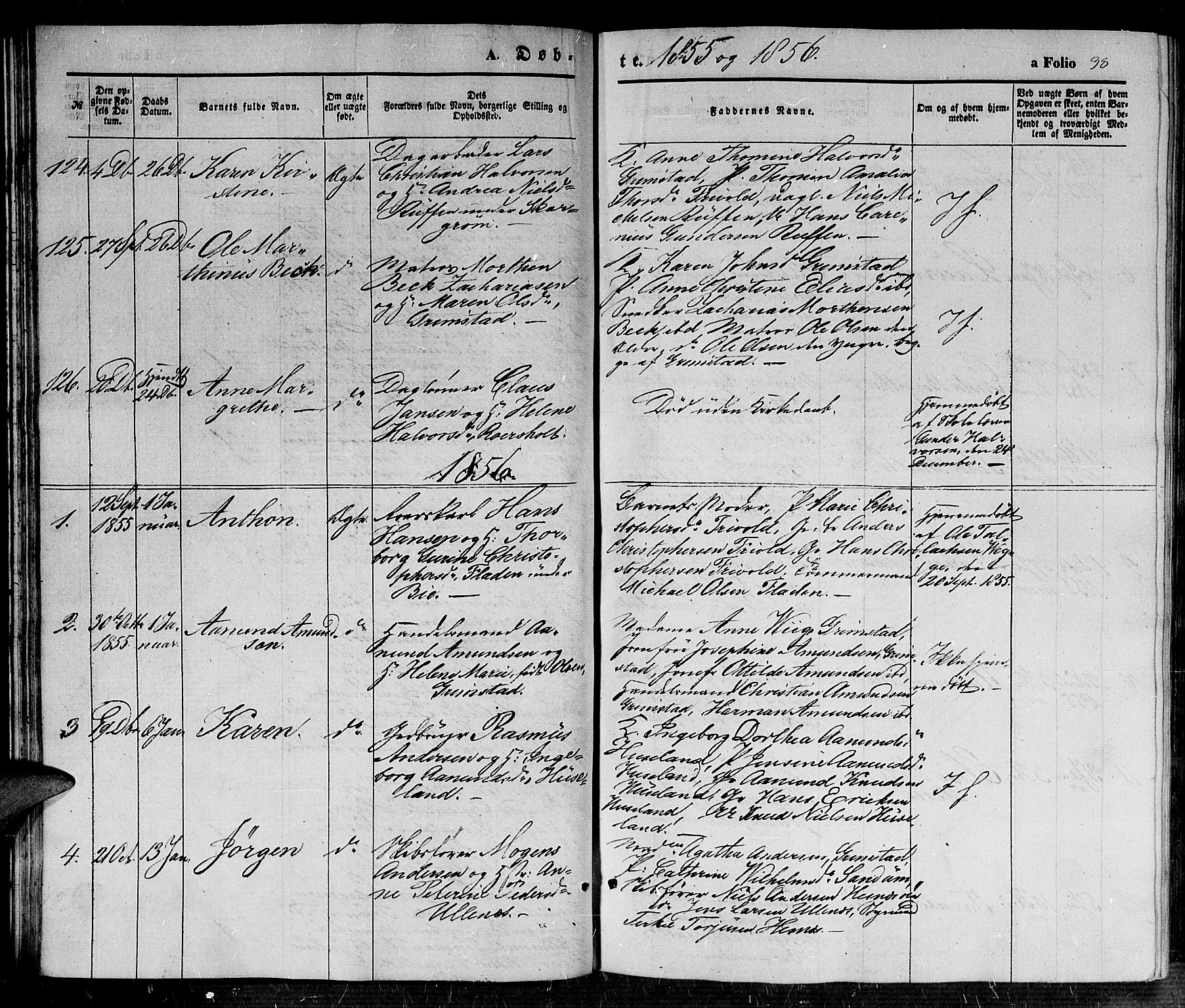 Fjære sokneprestkontor, SAK/1111-0011/F/Fb/L0008: Parish register (copy) no. B 8, 1854-1867, p. 38