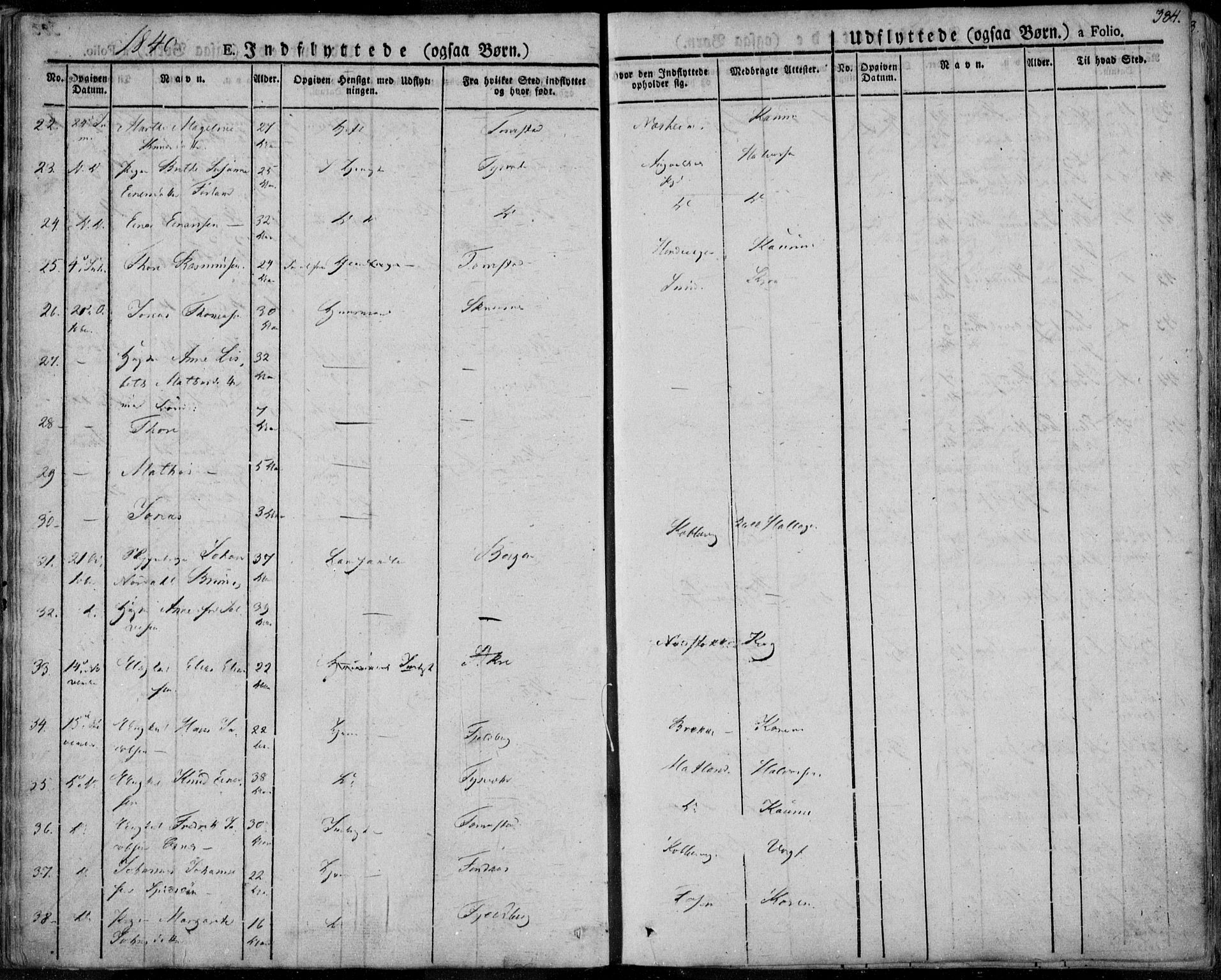 Avaldsnes sokneprestkontor, AV/SAST-A -101851/H/Ha/Haa/L0005: Parish register (official) no. A 5.2, 1825-1841, p. 384