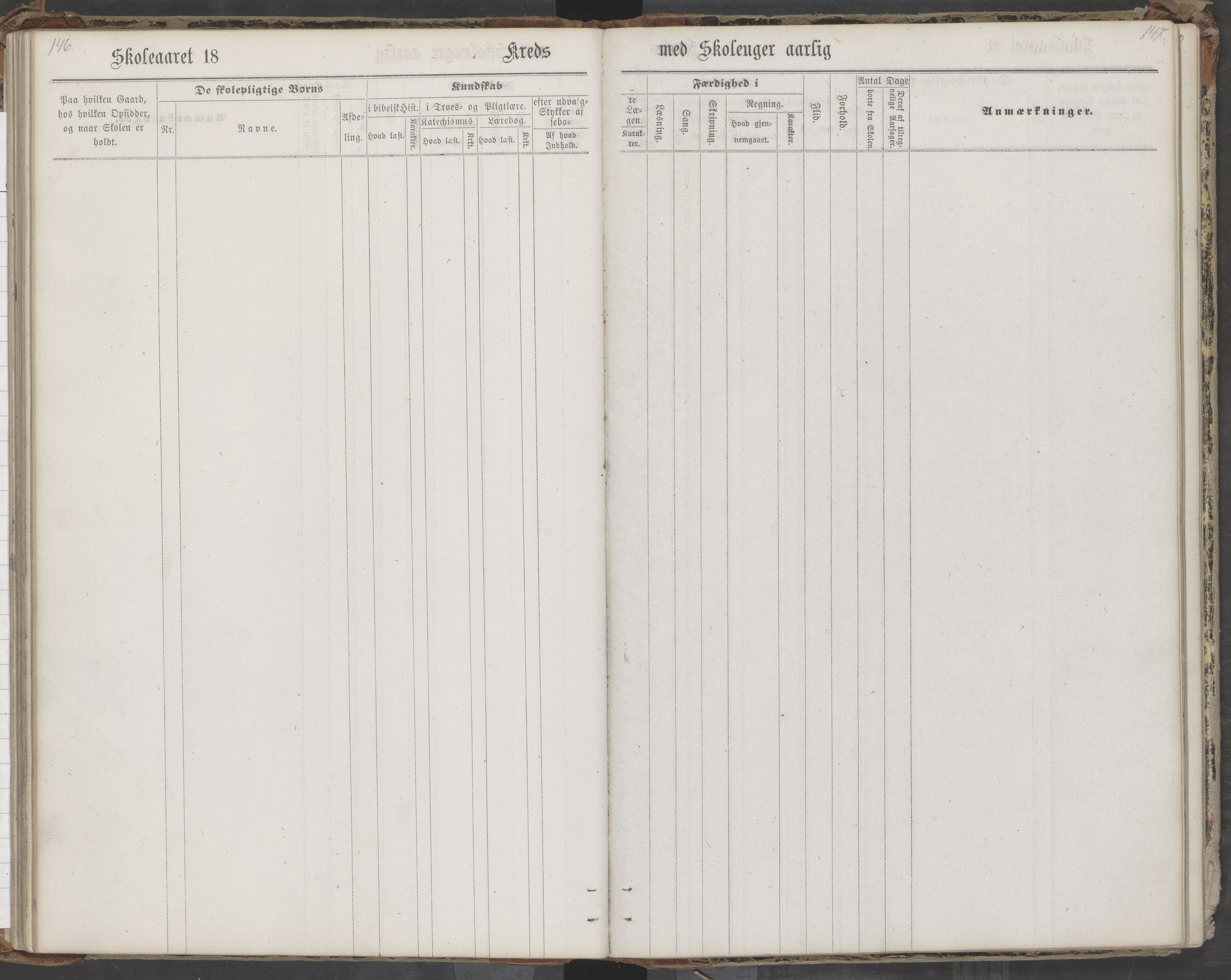 Saltdal kommune. Ymse skolekretser, AIN/K-18400.510.18/442/L0002/0002: Skoleprotokoller / Nordnes, Berghulnes, Junkerdal, 1871-1878