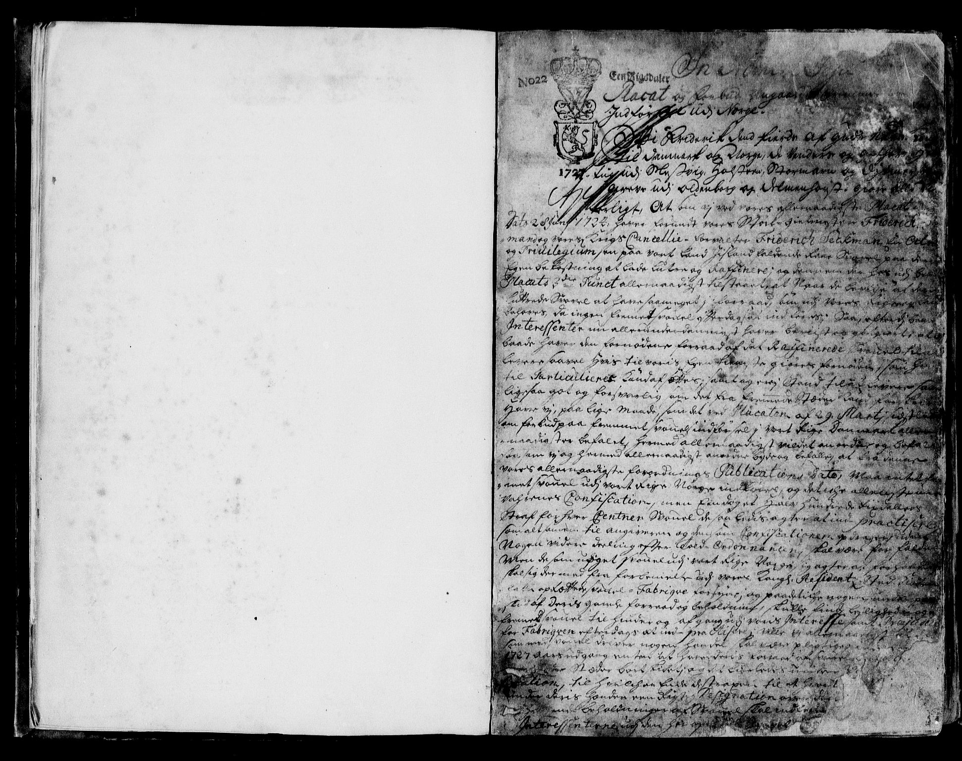 Sunnfjord tingrett, SAB/A-3201/1/G/Gb/Gba/L0001: Mortgage book no. II.B.1, 1727-1734, p. 1