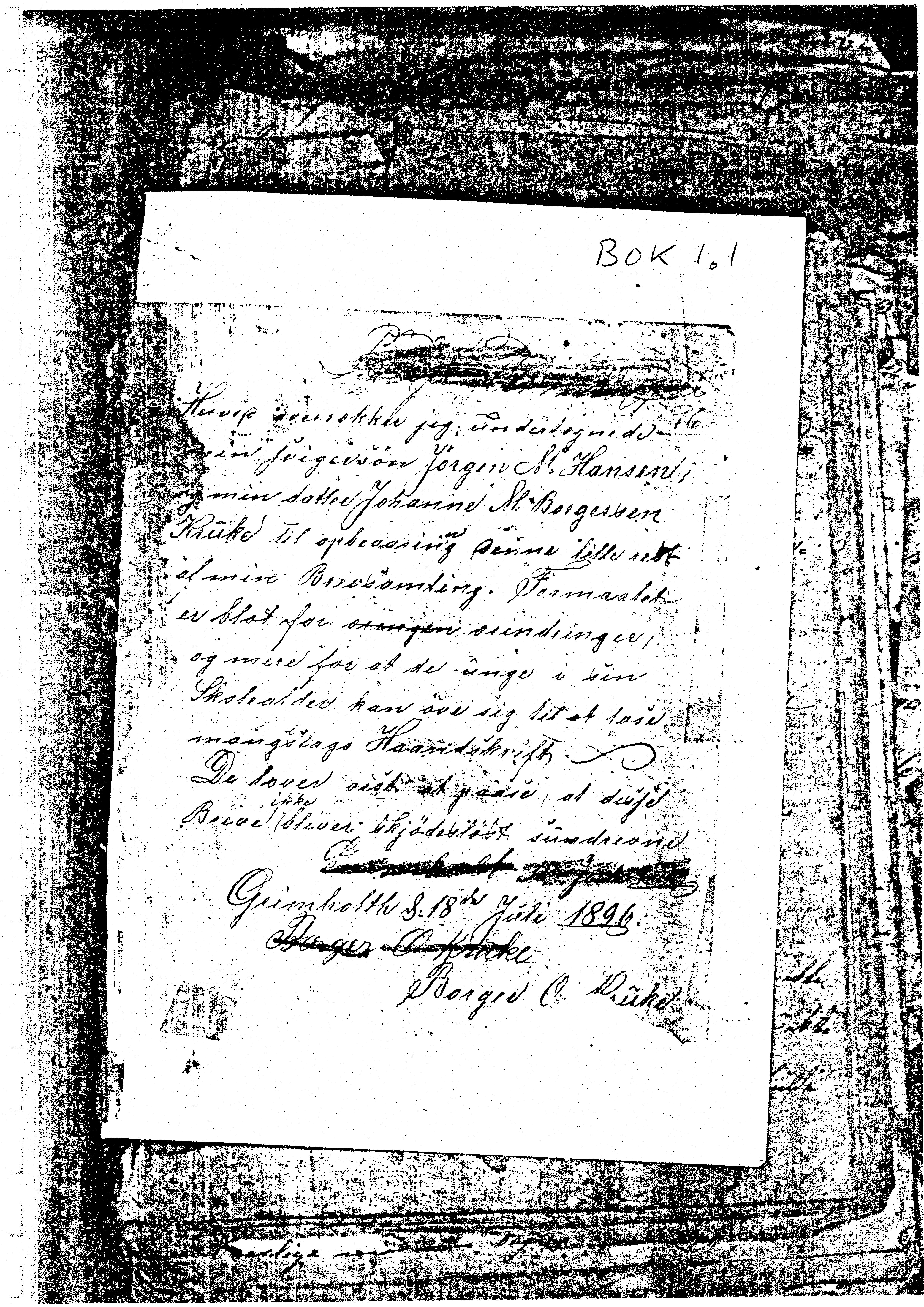 Sa 16 - Folkemusikk fra Vestfold, Gjerdesamlingen, VEMU/A-1868/H/L0003/0003: Innsamlet informasjon, kopier / 6a brevsamlingen til Judith Grimholt, Larvik