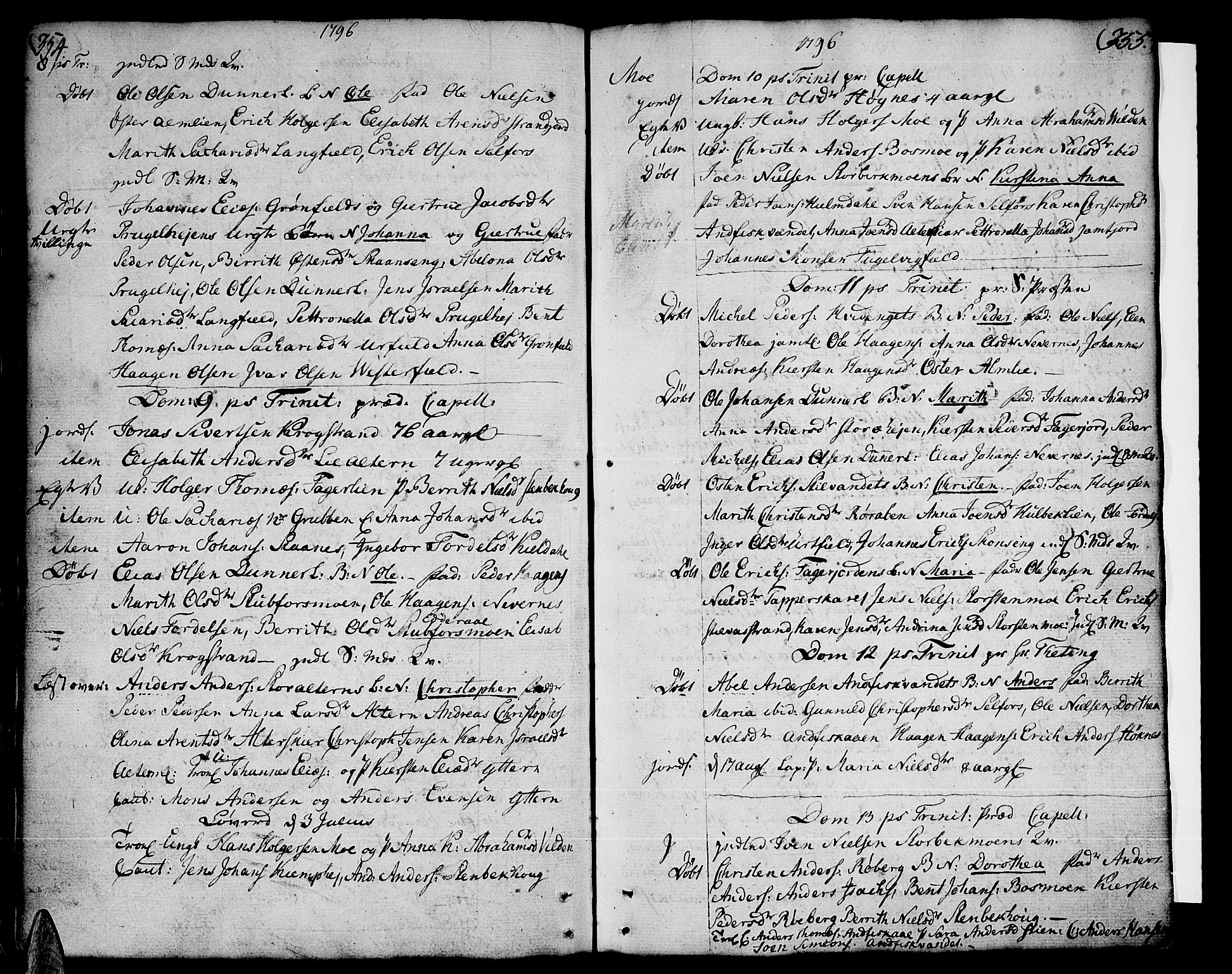 Ministerialprotokoller, klokkerbøker og fødselsregistre - Nordland, AV/SAT-A-1459/825/L0349: Parish register (official) no. 825A05 /2, 1790-1806, p. 354-355