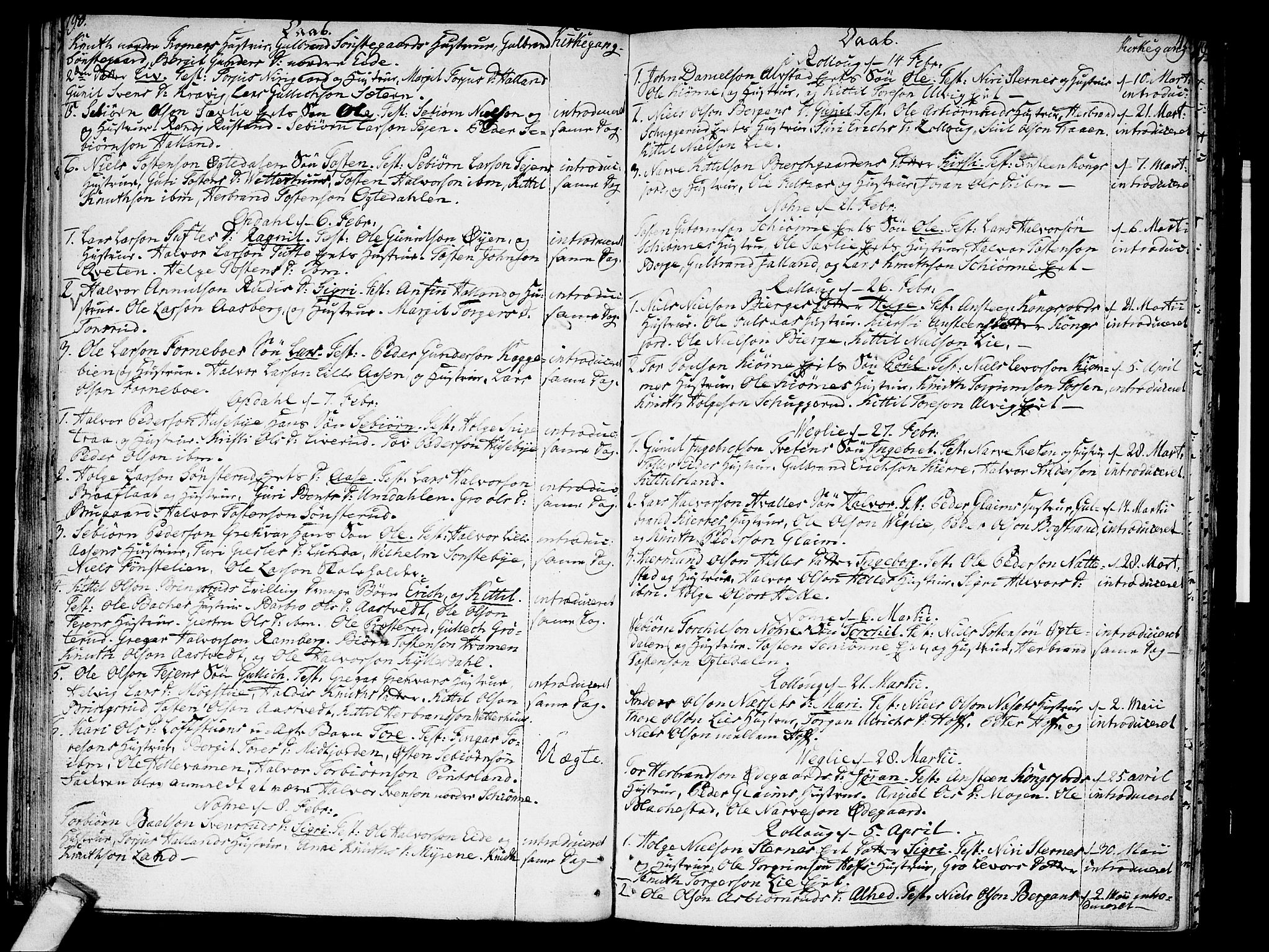 Rollag kirkebøker, SAKO/A-240/F/Fa/L0004: Parish register (official) no. I 4, 1778-1792, p. 42