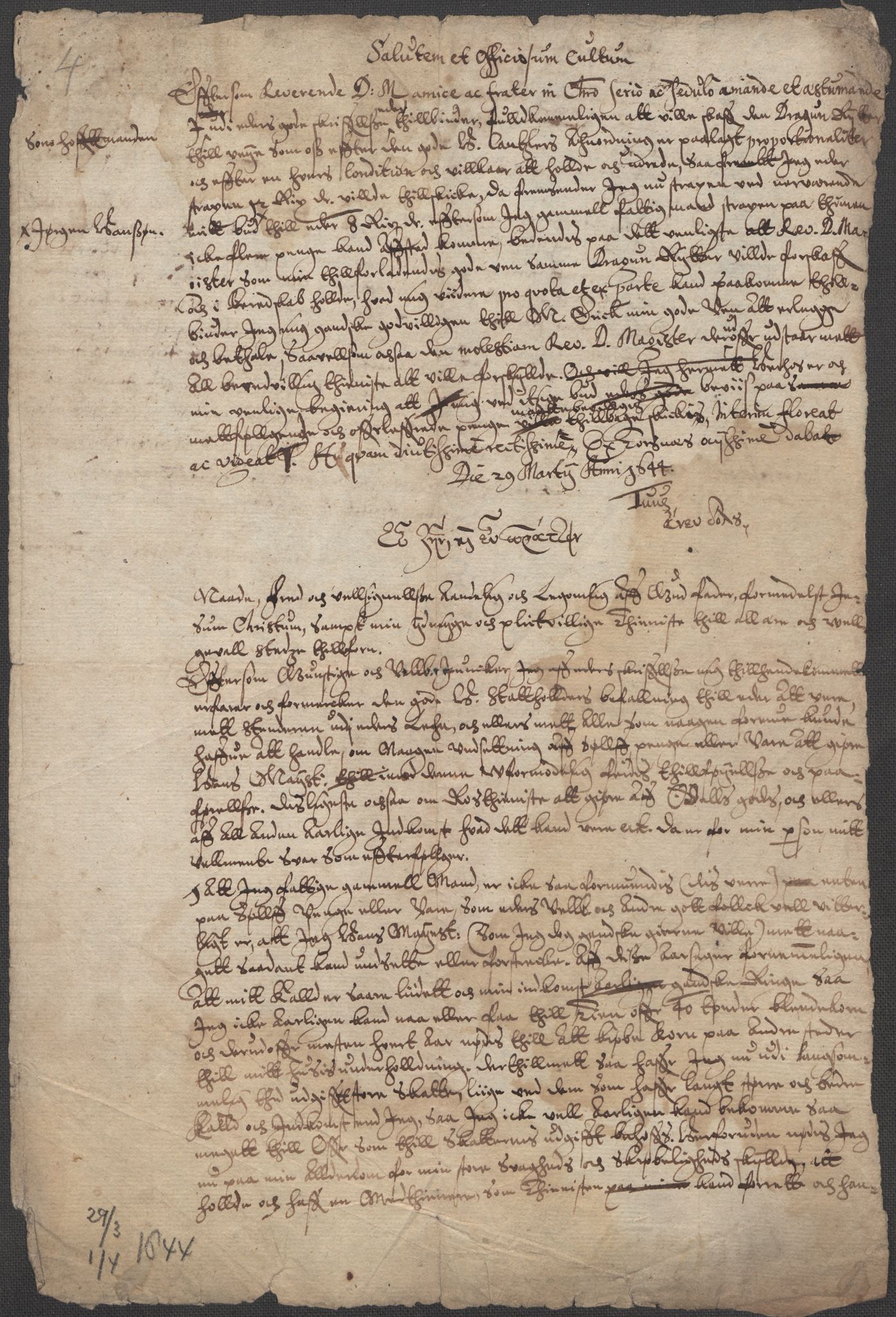 Riksarkivets diplomsamling, AV/RA-EA-5965/F15/L0003: Prestearkiv - Østfold, 1594-1700, p. 217