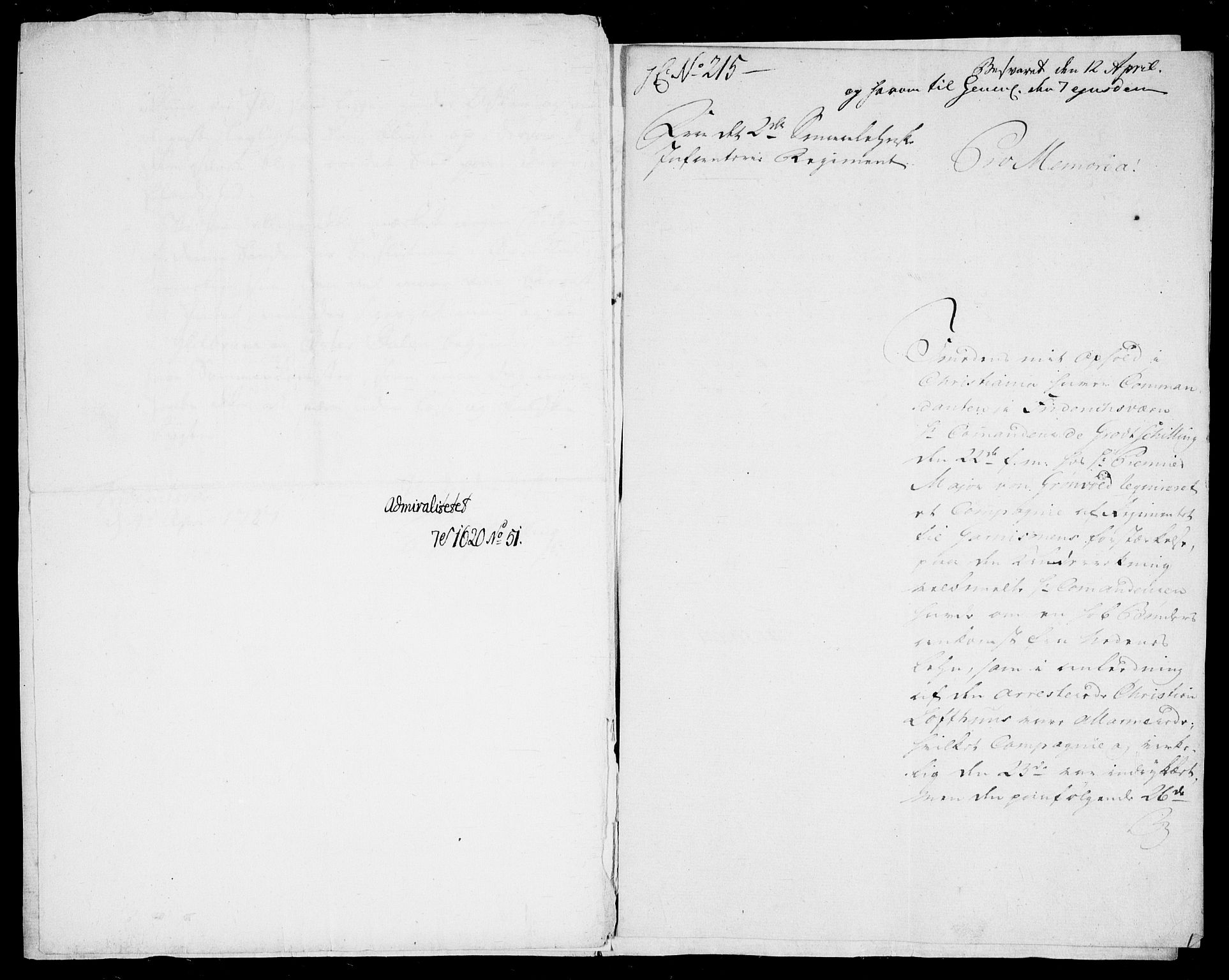 Danske Kanselli, Skapsaker, AV/RA-EA-4061/F/L0097: Skap 16, pakke 7 III, 1787, p. 21