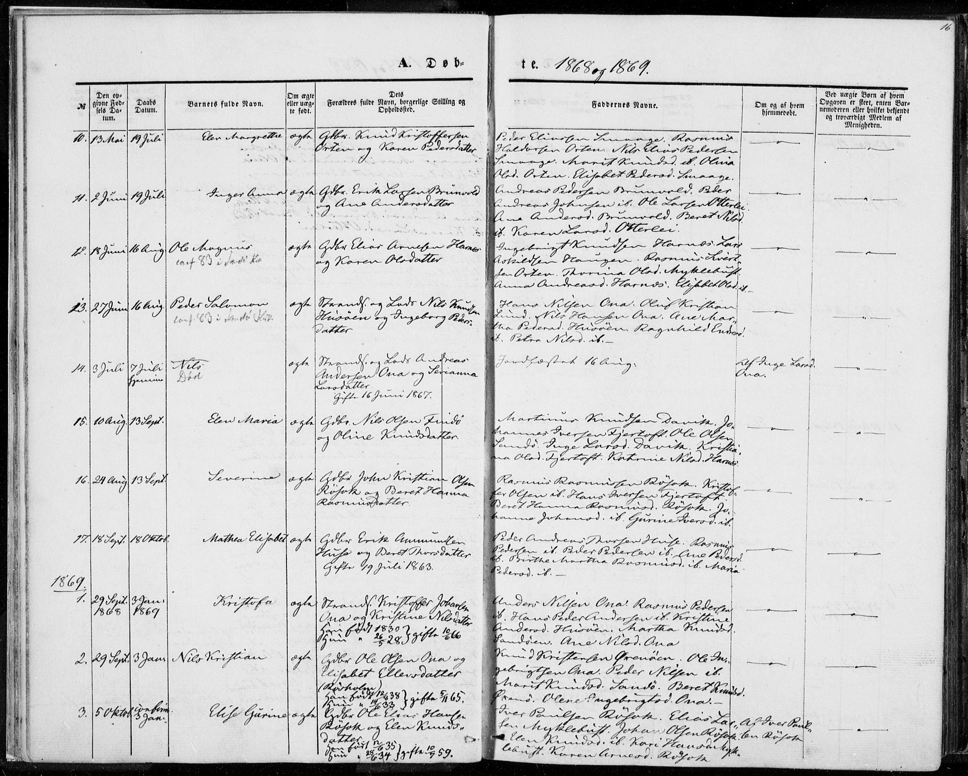 Ministerialprotokoller, klokkerbøker og fødselsregistre - Møre og Romsdal, AV/SAT-A-1454/561/L0728: Parish register (official) no. 561A02, 1858-1878, p. 16