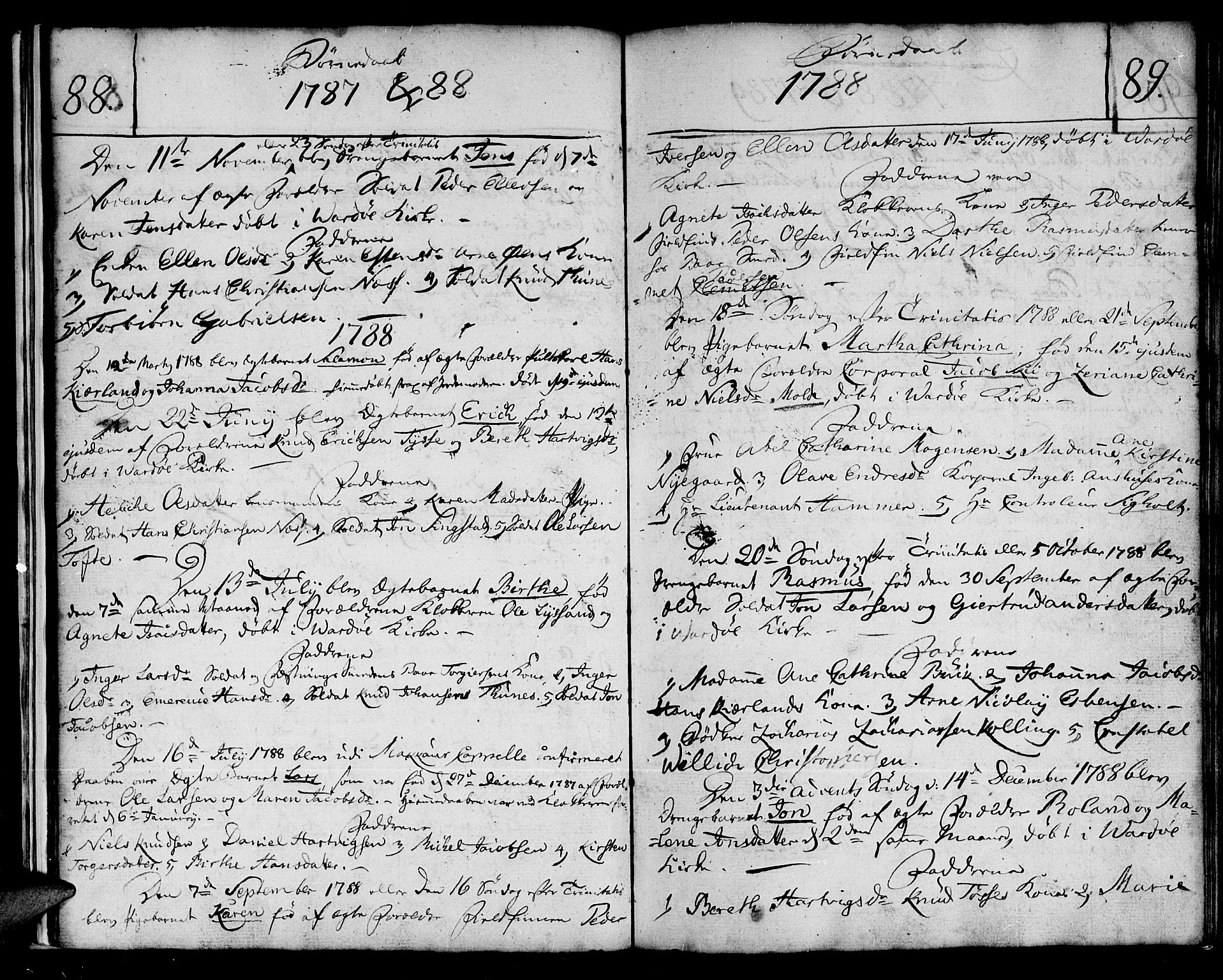 Vardø sokneprestkontor, SATØ/S-1332/H/Ha/L0001kirke: Parish register (official) no. 1, 1769-1804, p. 88-89