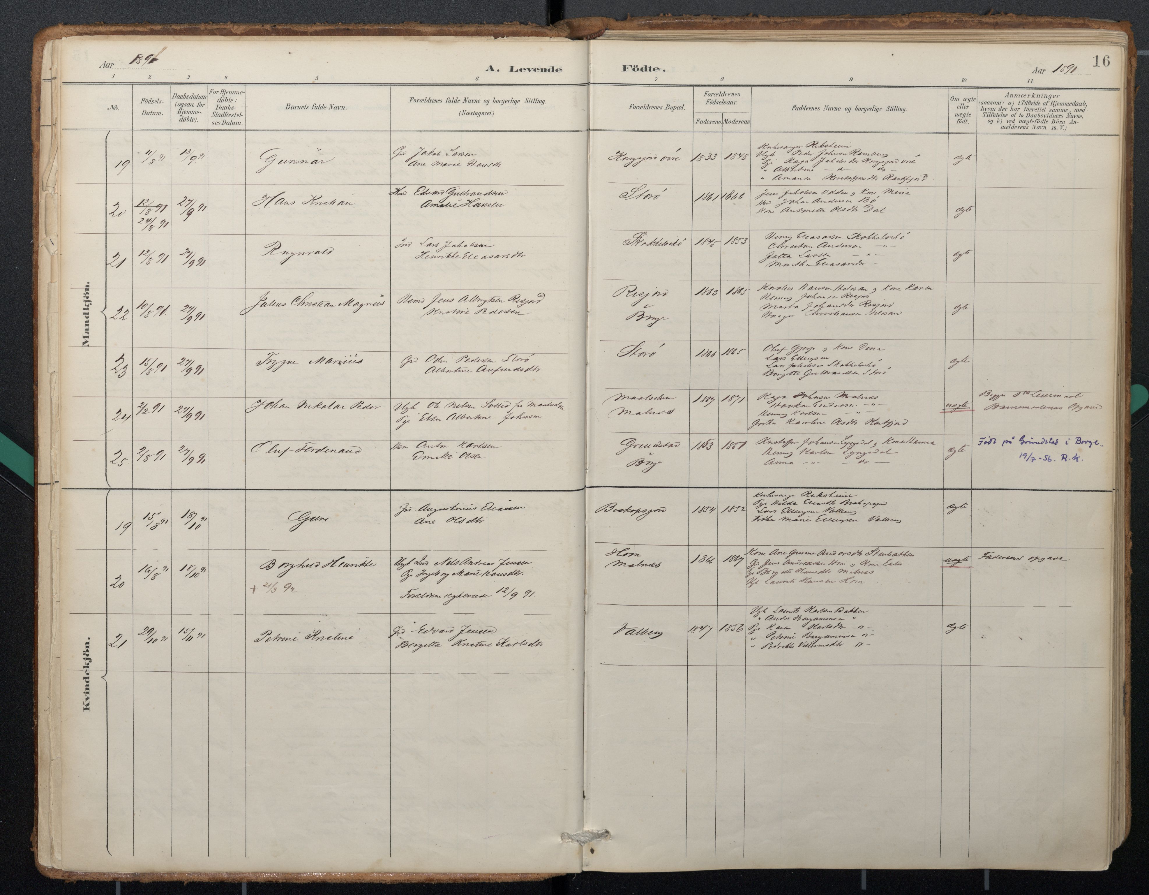 Ministerialprotokoller, klokkerbøker og fødselsregistre - Nordland, SAT/A-1459/884/L1193: Parish register (official) no. 884A01, 1888-1905, p. 16