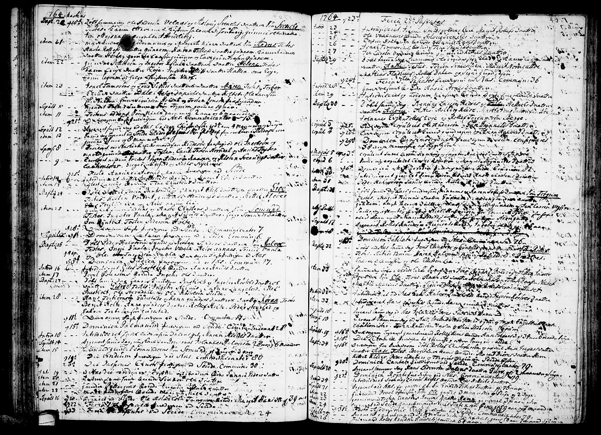 Sauherad kirkebøker, SAKO/A-298/F/Fa/L0003: Parish register (official) no. I 3, 1722-1766