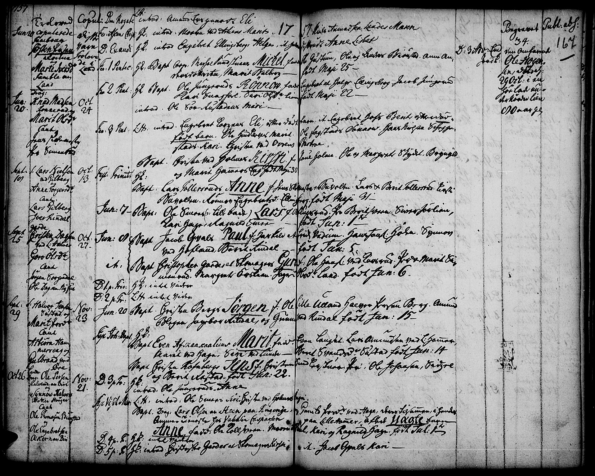 Fåberg prestekontor, AV/SAH-PREST-086/H/Ha/Haa/L0001: Parish register (official) no. 1, 1727-1775, p. 167