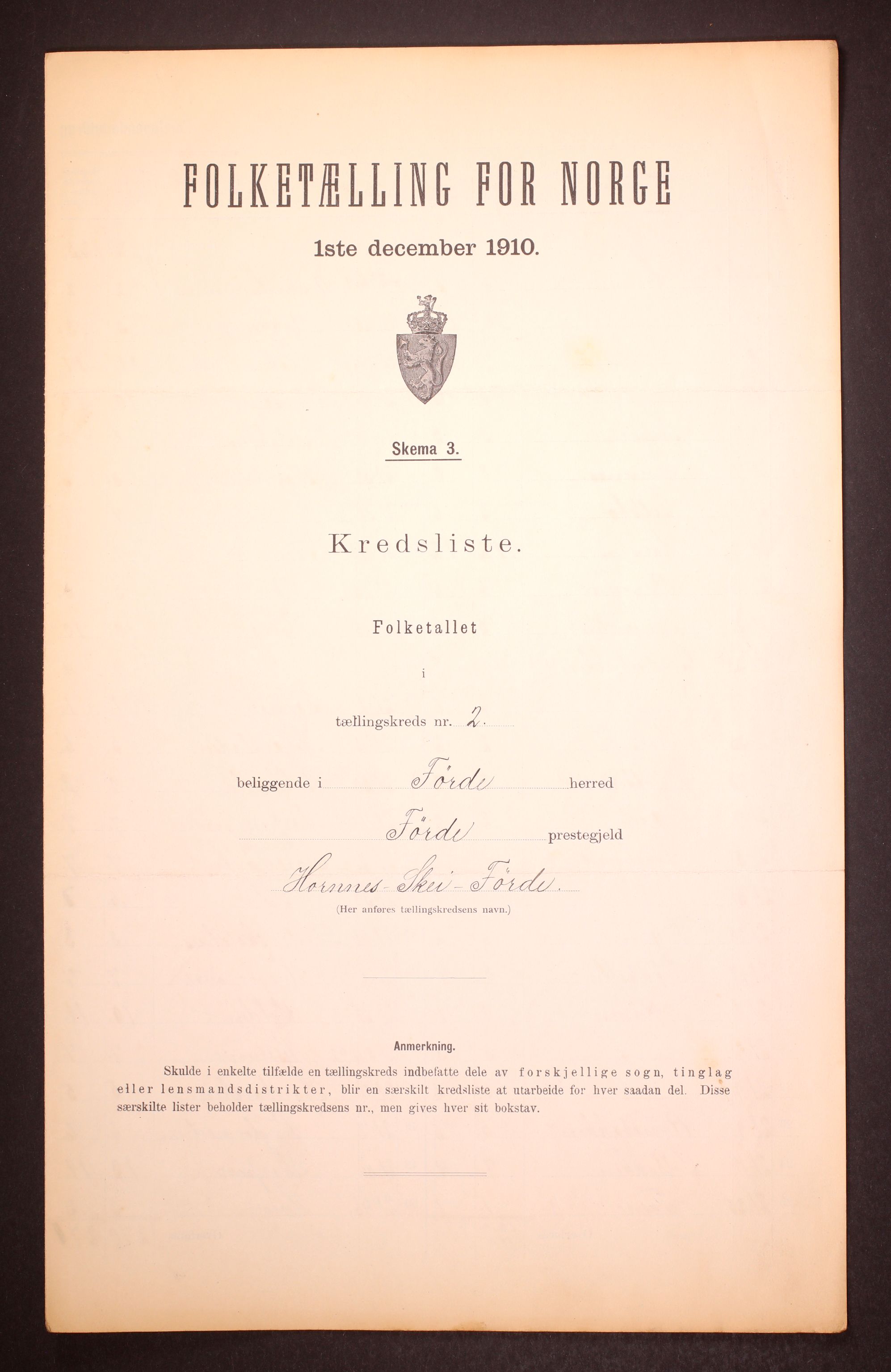 RA, 1910 census for Førde, 1910, p. 9