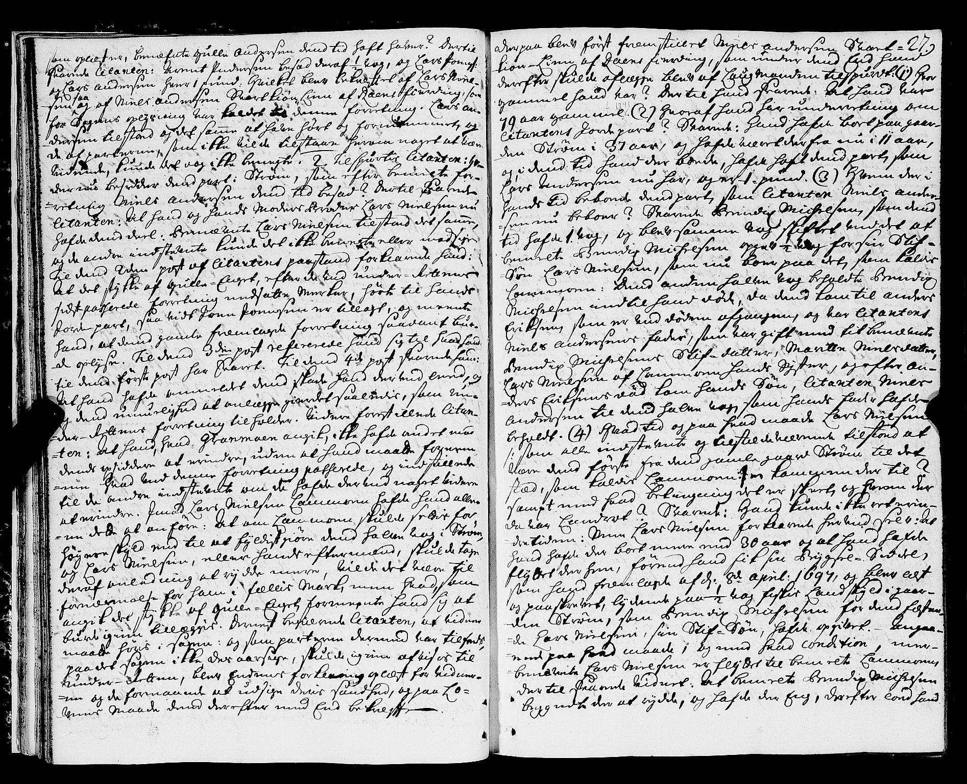 Nordland og Finnmarks lagstol, AV/SAT-A-5608/X/L0006: Justisprotokoll, 1730-1740, p. 26b-27a
