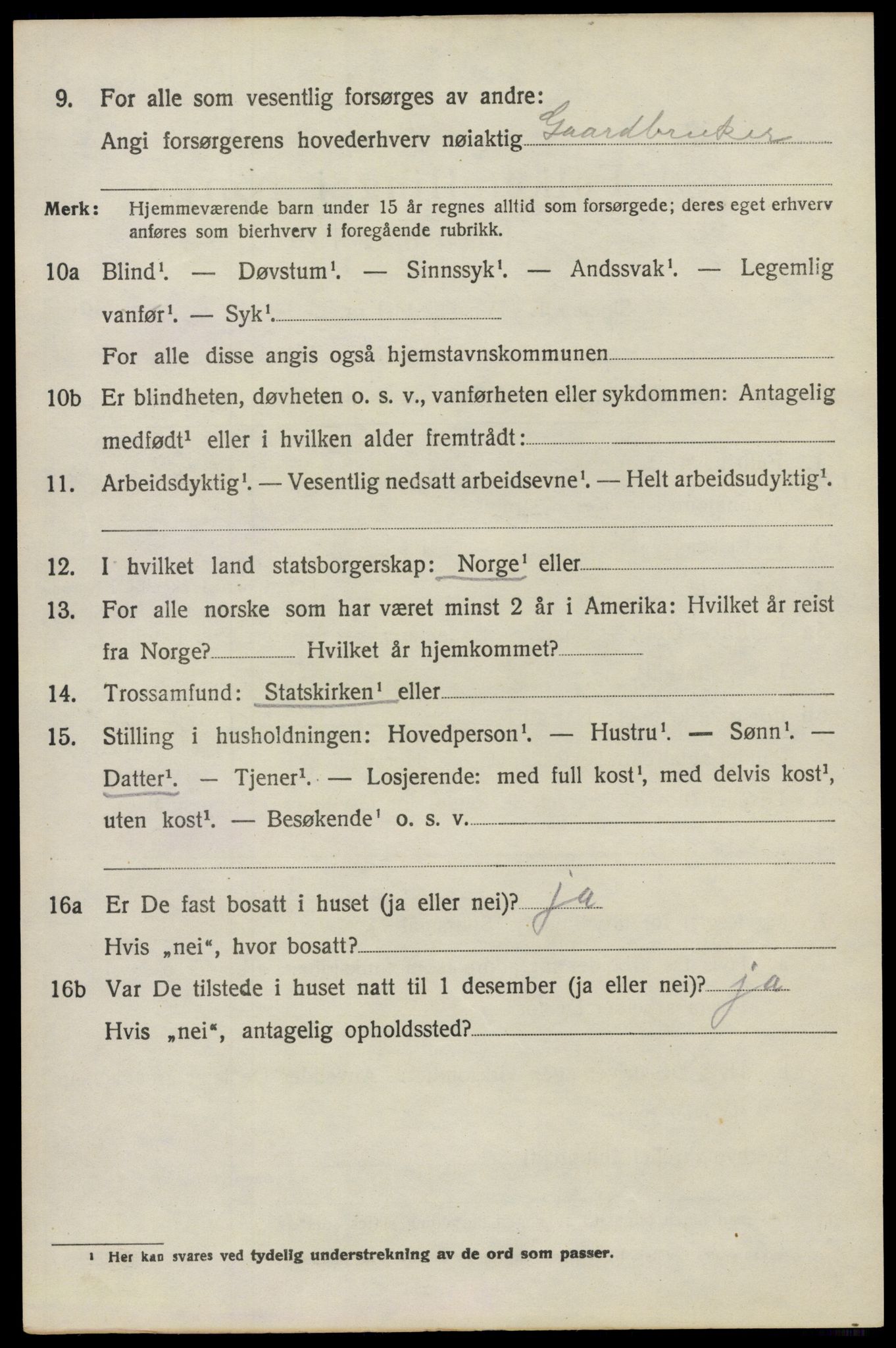 SAO, 1920 census for Vestby, 1920, p. 5432