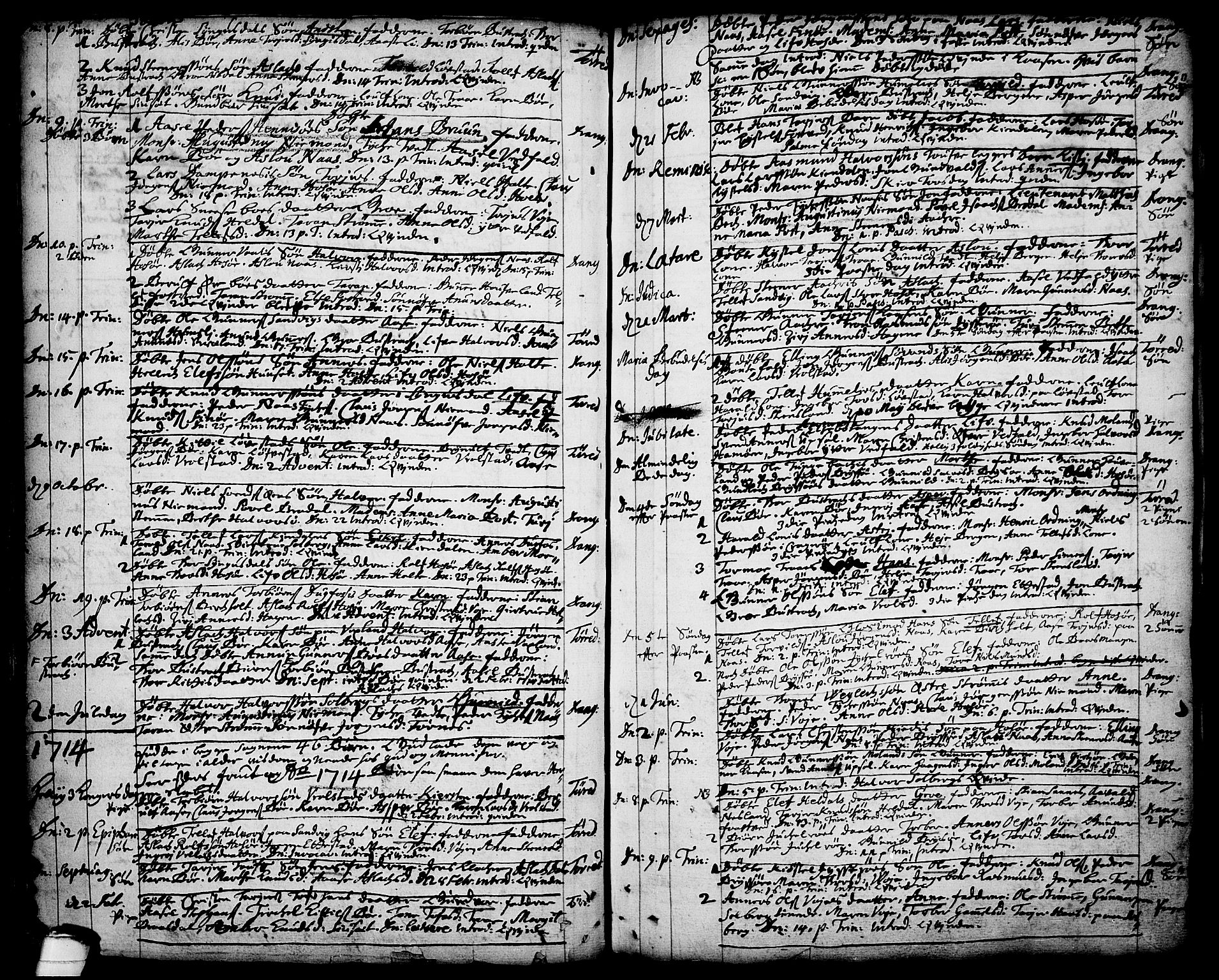 Drangedal kirkebøker, SAKO/A-258/F/Fa/L0001: Parish register (official) no. 1, 1697-1767, p. 79